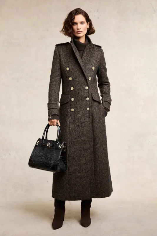 The Great Coat (Walnut Herringbone) made by Holland Cooper