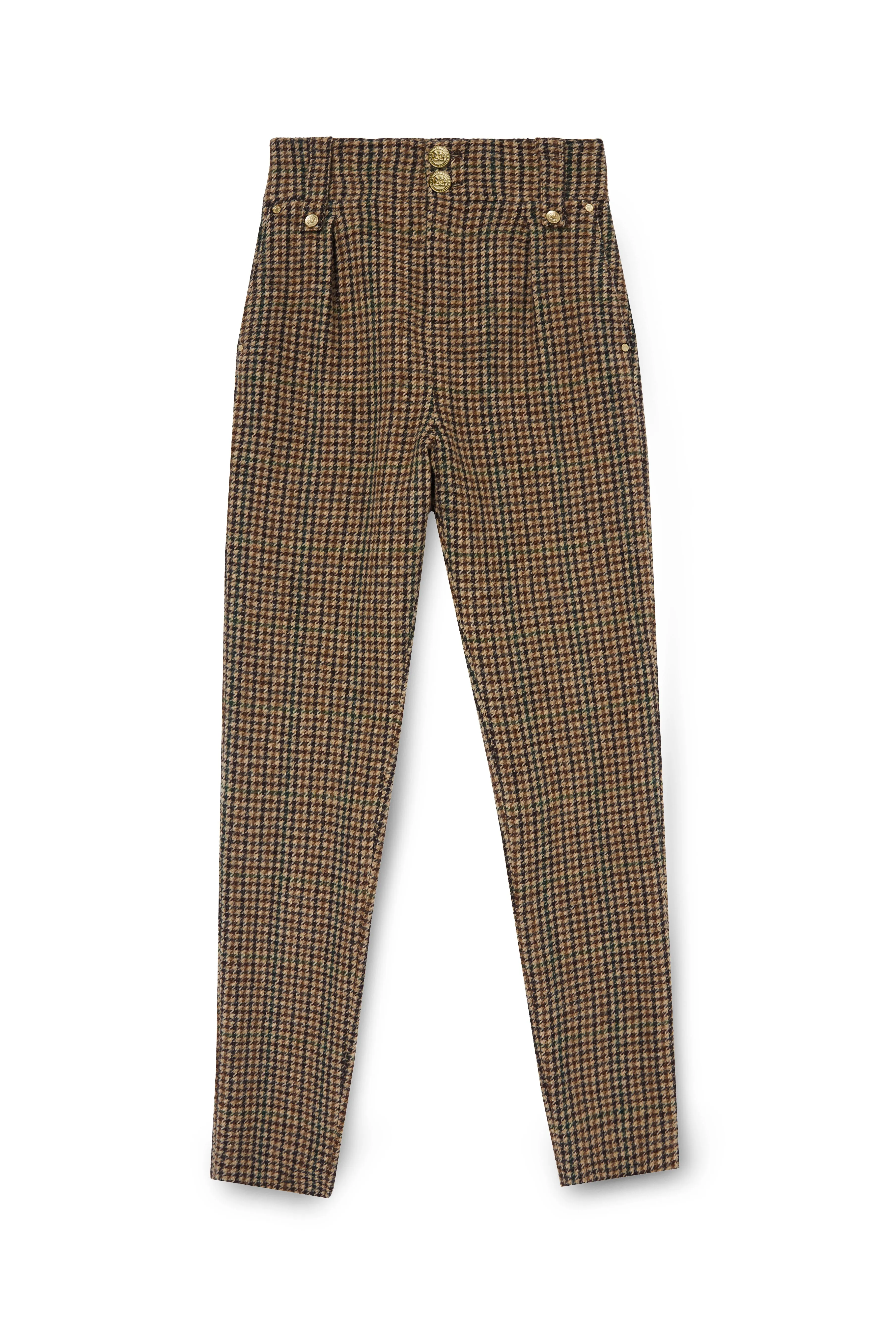 High Waisted Peg Trouser (Hailes Green Tweed) sold by Holland Cooper product image thumbnail 4