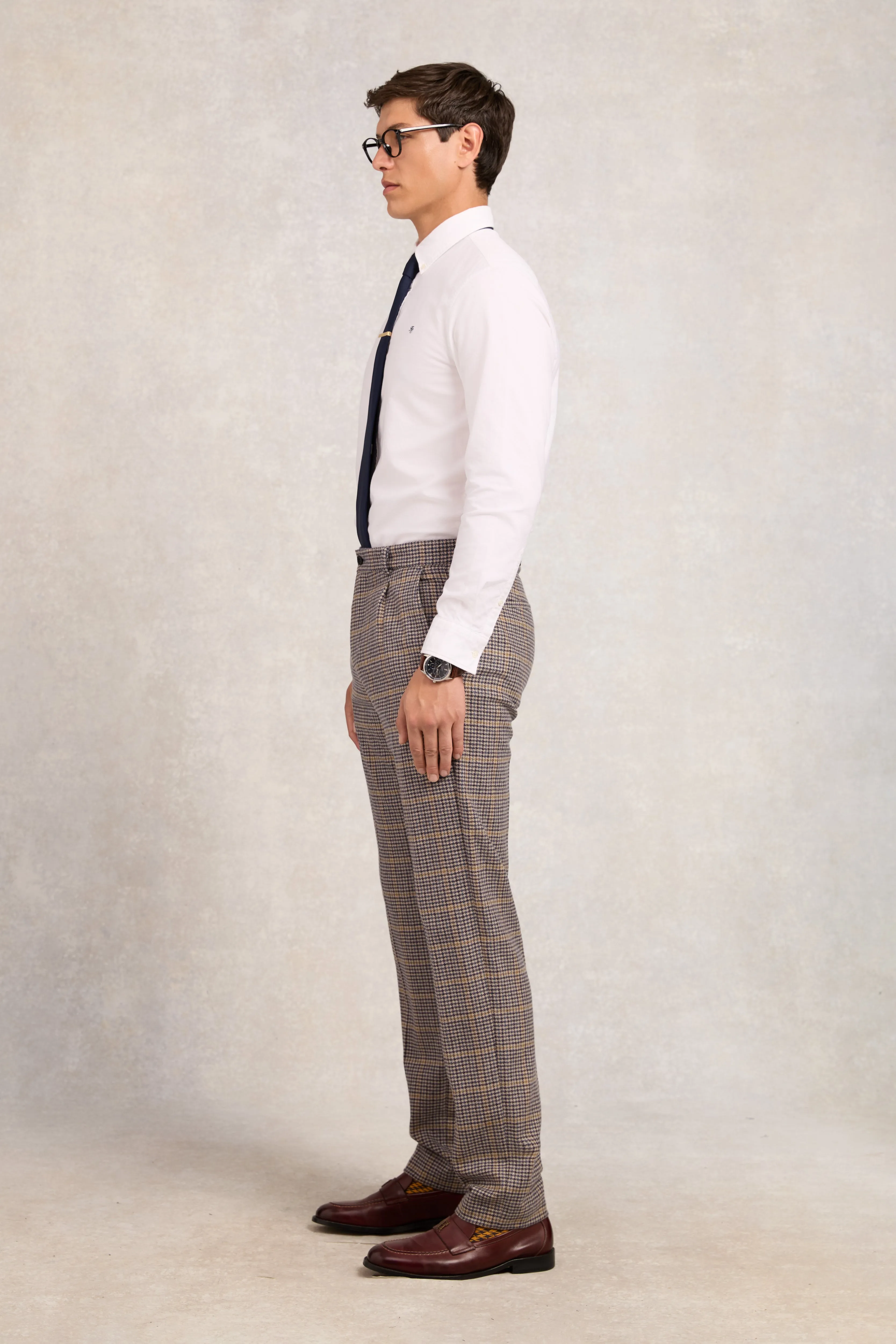The Classic Trouser (Prince of Wales Navy) sold by Holland Cooper product image thumbnail 3