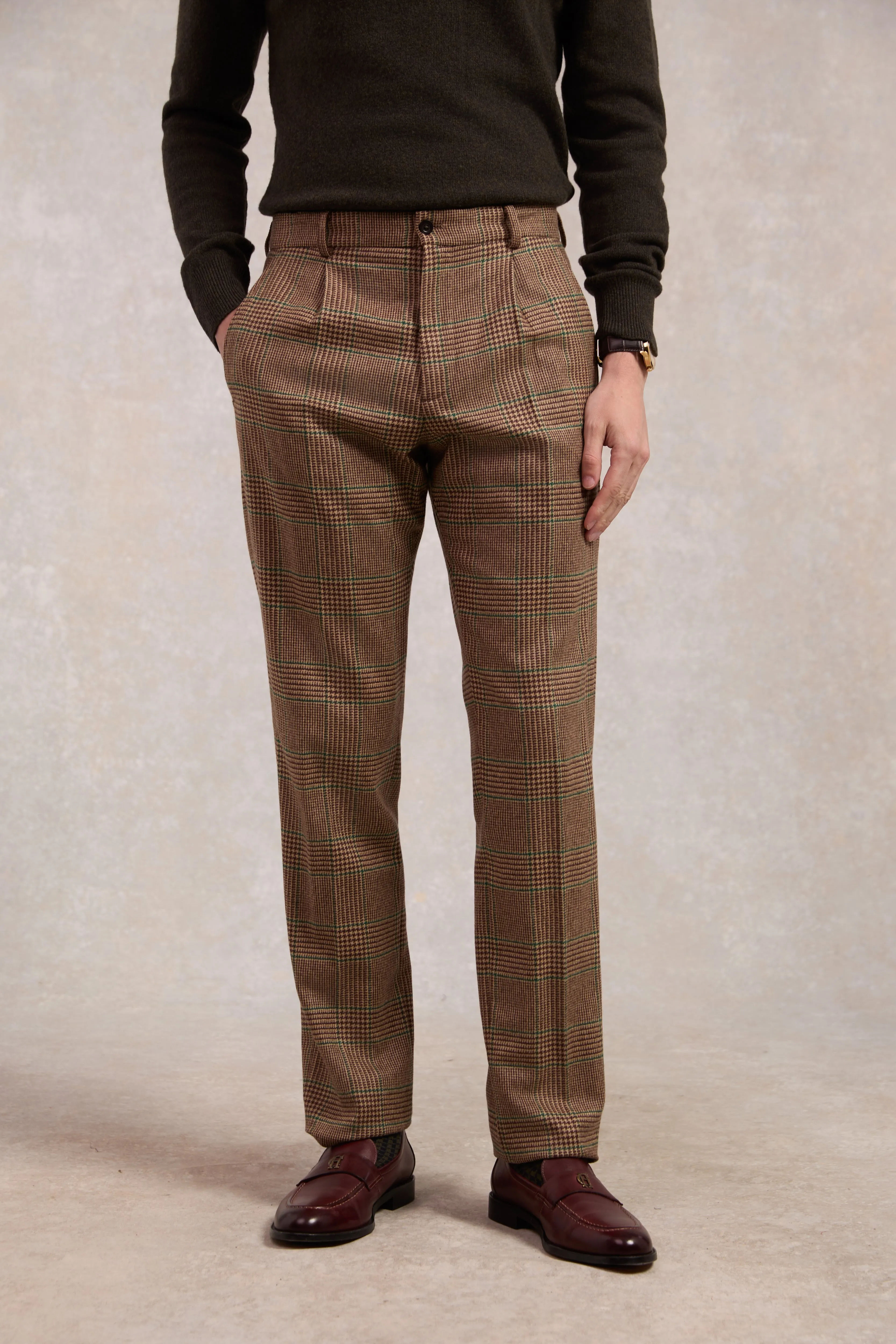 The Classic Trouser (Clarence Check Forest) sold by Holland Cooper product image thumbnail 3