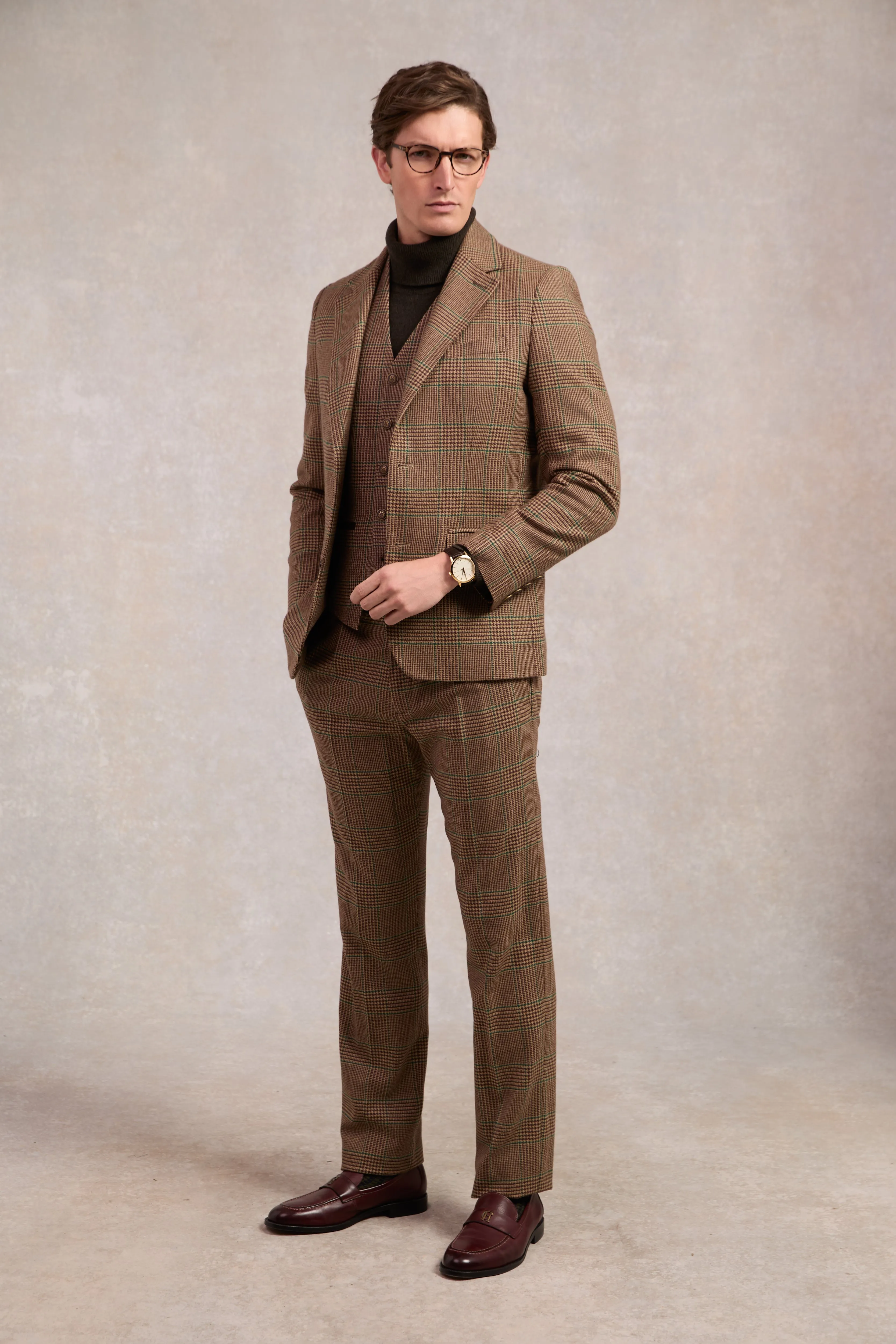 The Classic Trouser (Clarence Check Forest) sold by Holland Cooper product image thumbnail 2