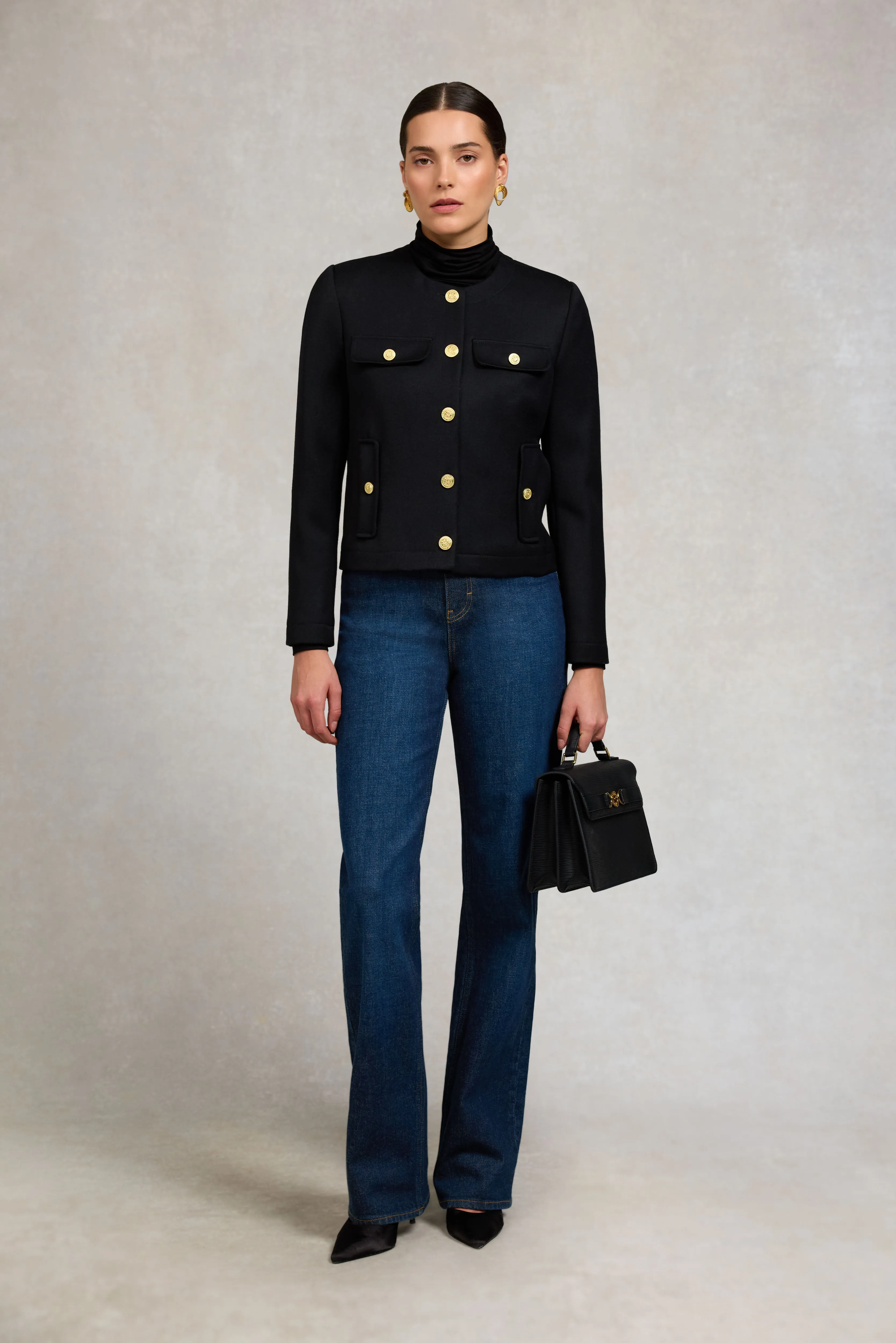 Chelsea Jacket (Black Twill) sold by Holland Cooper product image thumbnail 2