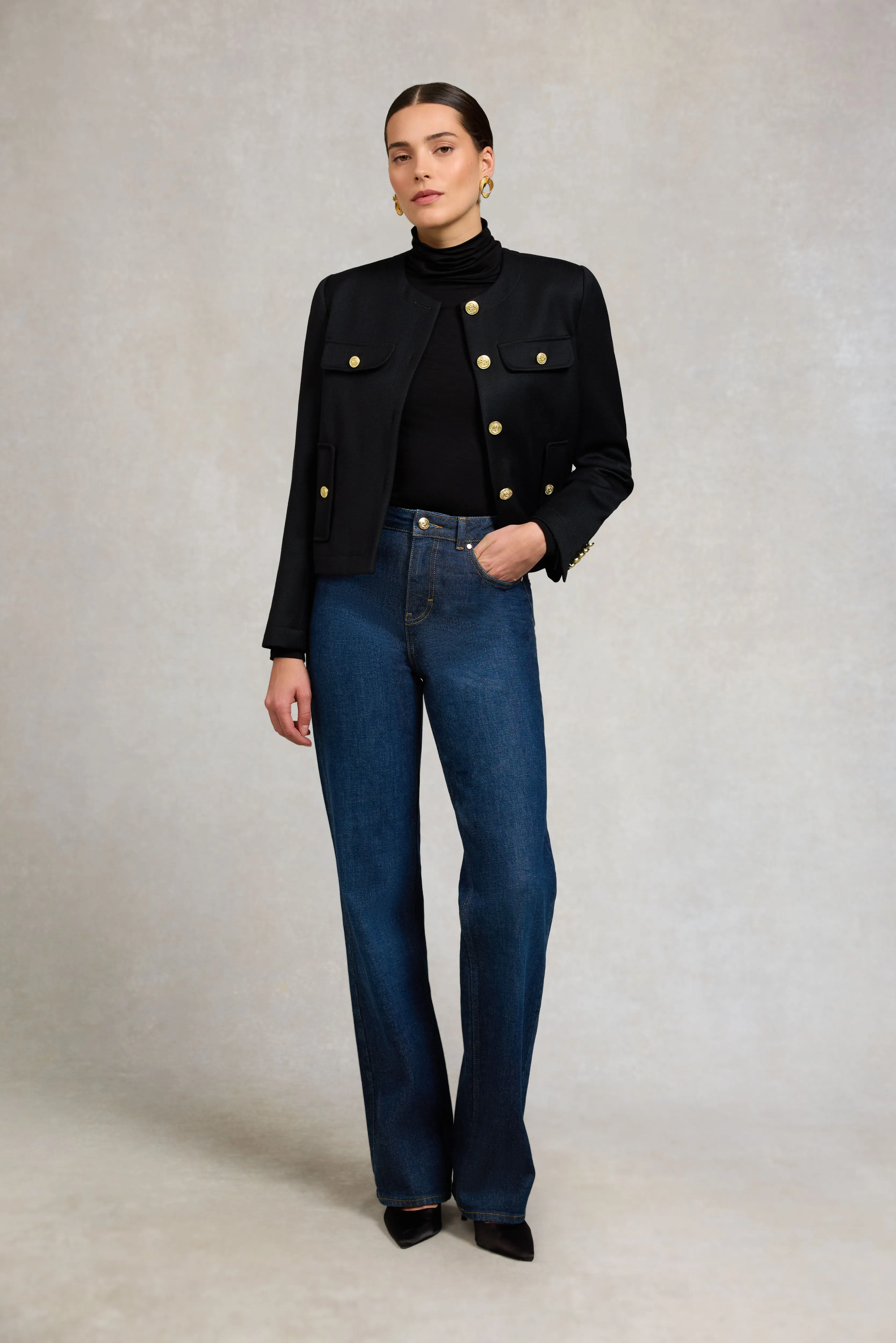 Chelsea Jacket (Black Twill) sold by Holland Cooper product image thumbnail 3