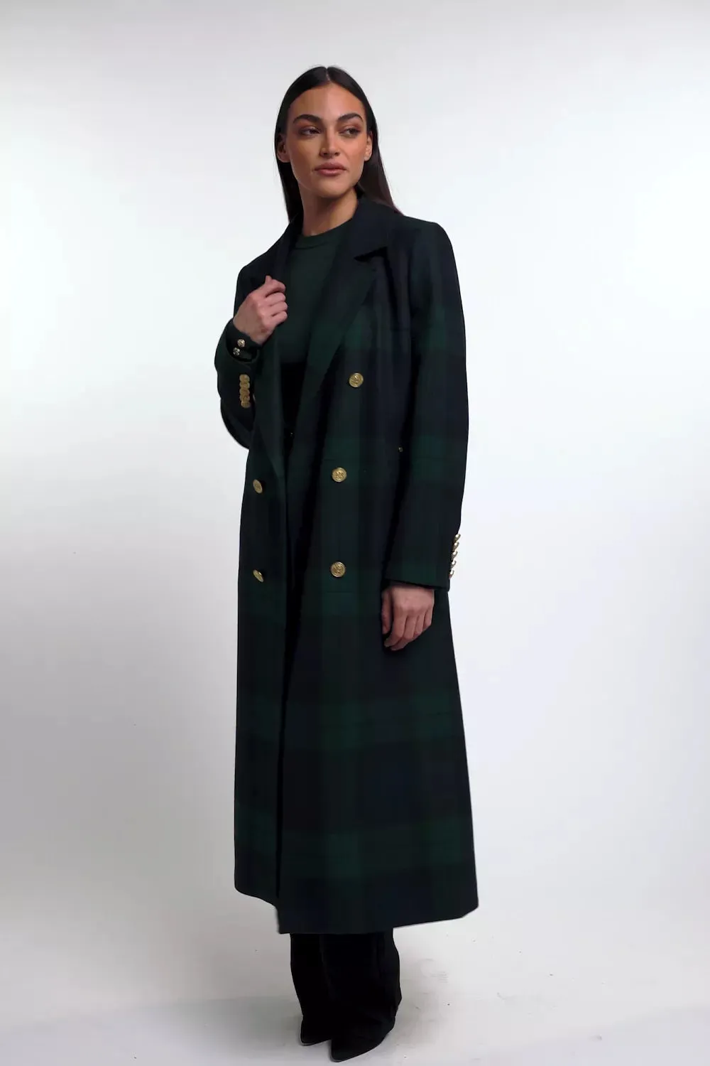 Buttoned Knit Crew Neck (Deep Emerald) sold by Holland Cooper product image thumbnail 5