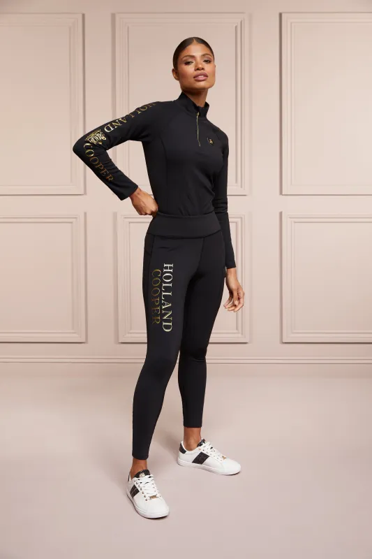 Halcot Thermal Legging (Black) sold by Holland Cooper