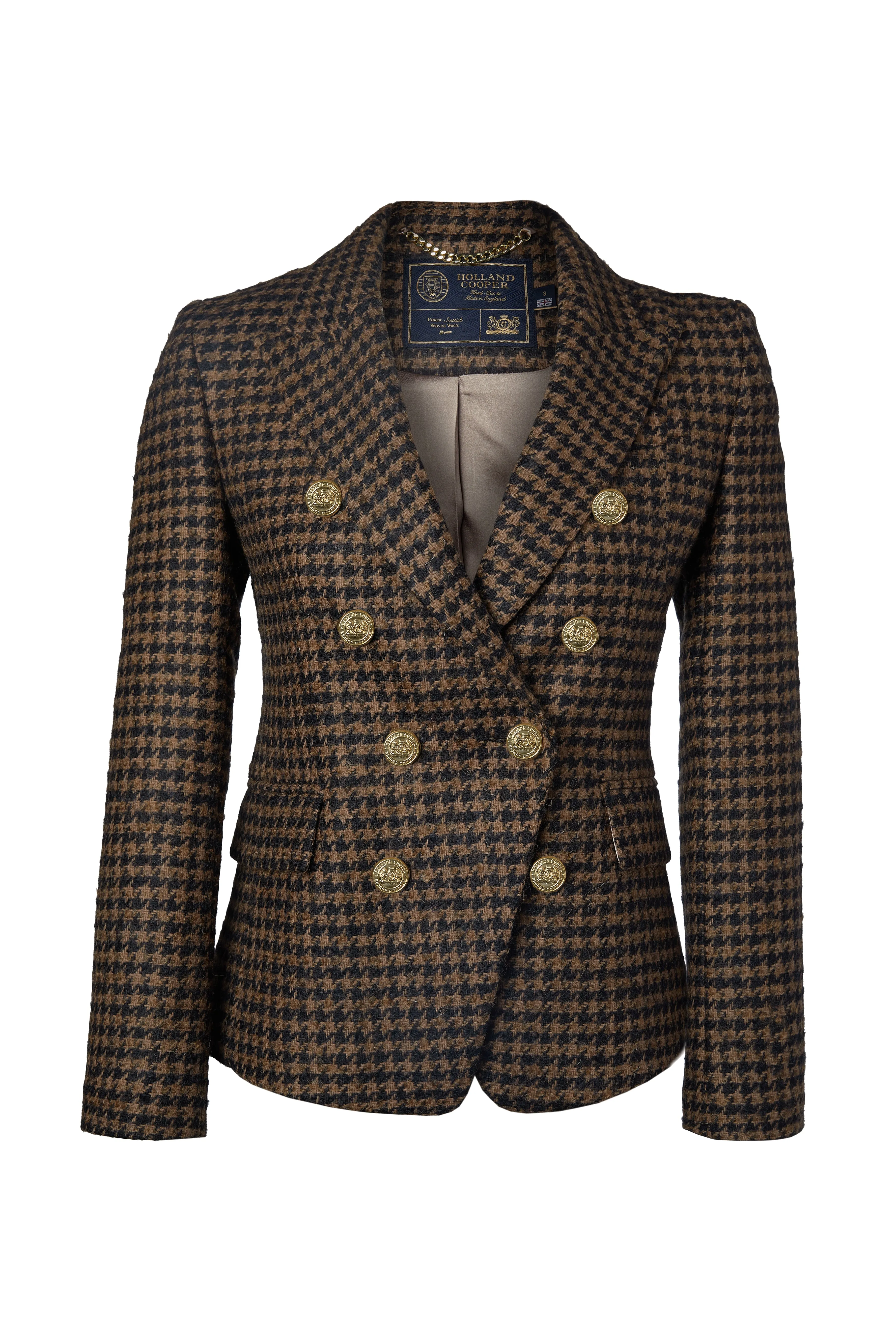 Knightsbridge Blazer (Chocolate Houndstooth) sold by Holland Cooper product image thumbnail 4
