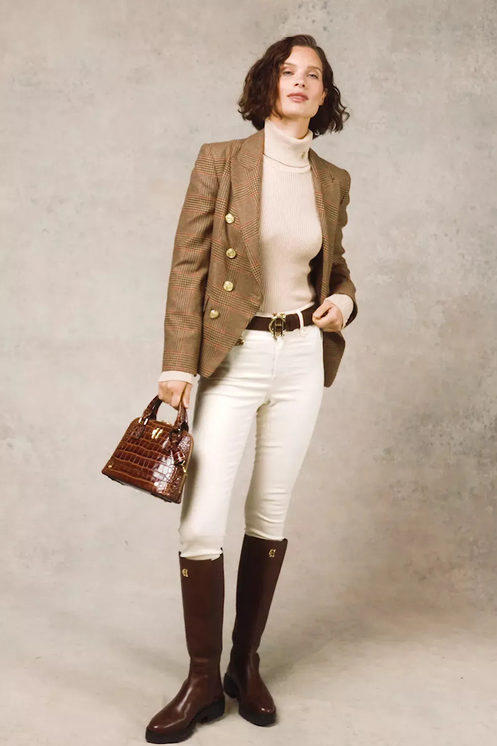 Knightsbridge Blazer (Clarence Check Merlot) sold by Holland Cooper product image thumbnail 5