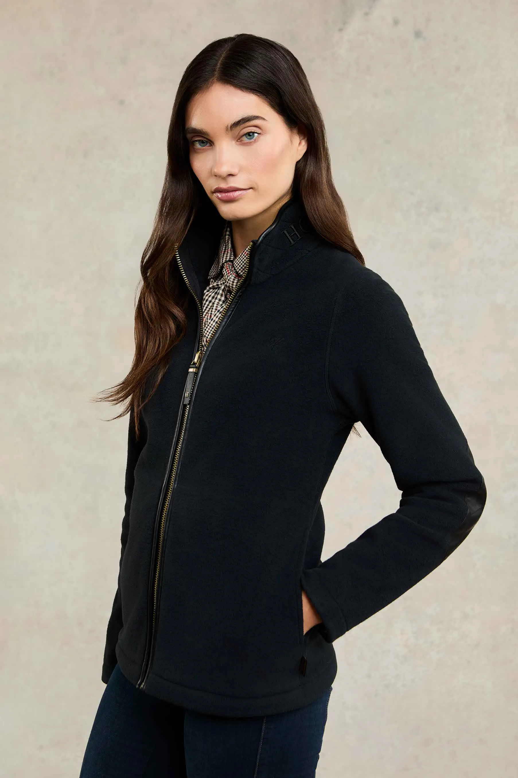 Country Fleece Jacket (Black) sold by Holland Cooper product image thumbnail 3