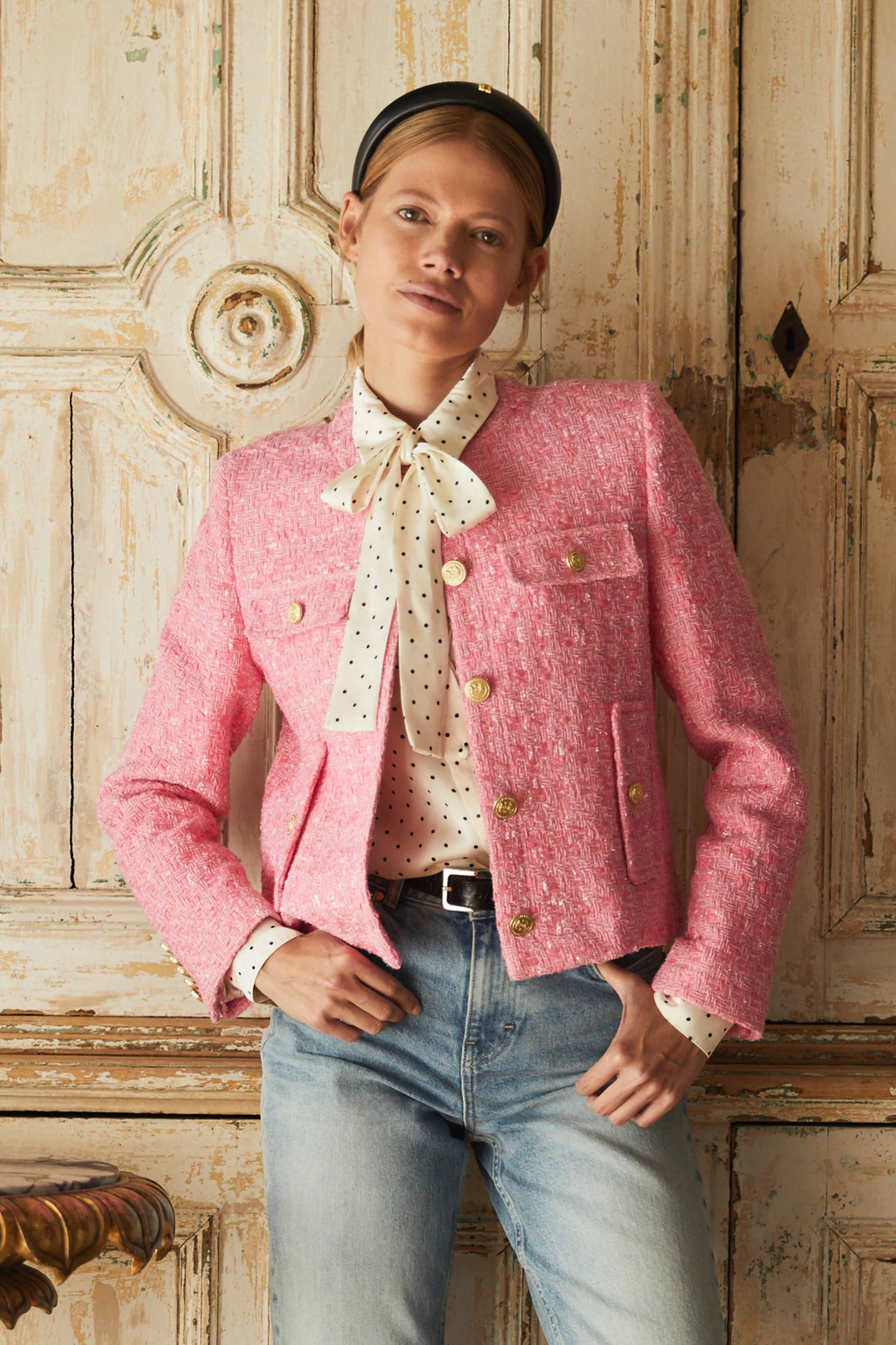 Chelsea Jacket (Pop Pink Boucle) sold by Holland Cooper product image thumbnail 2