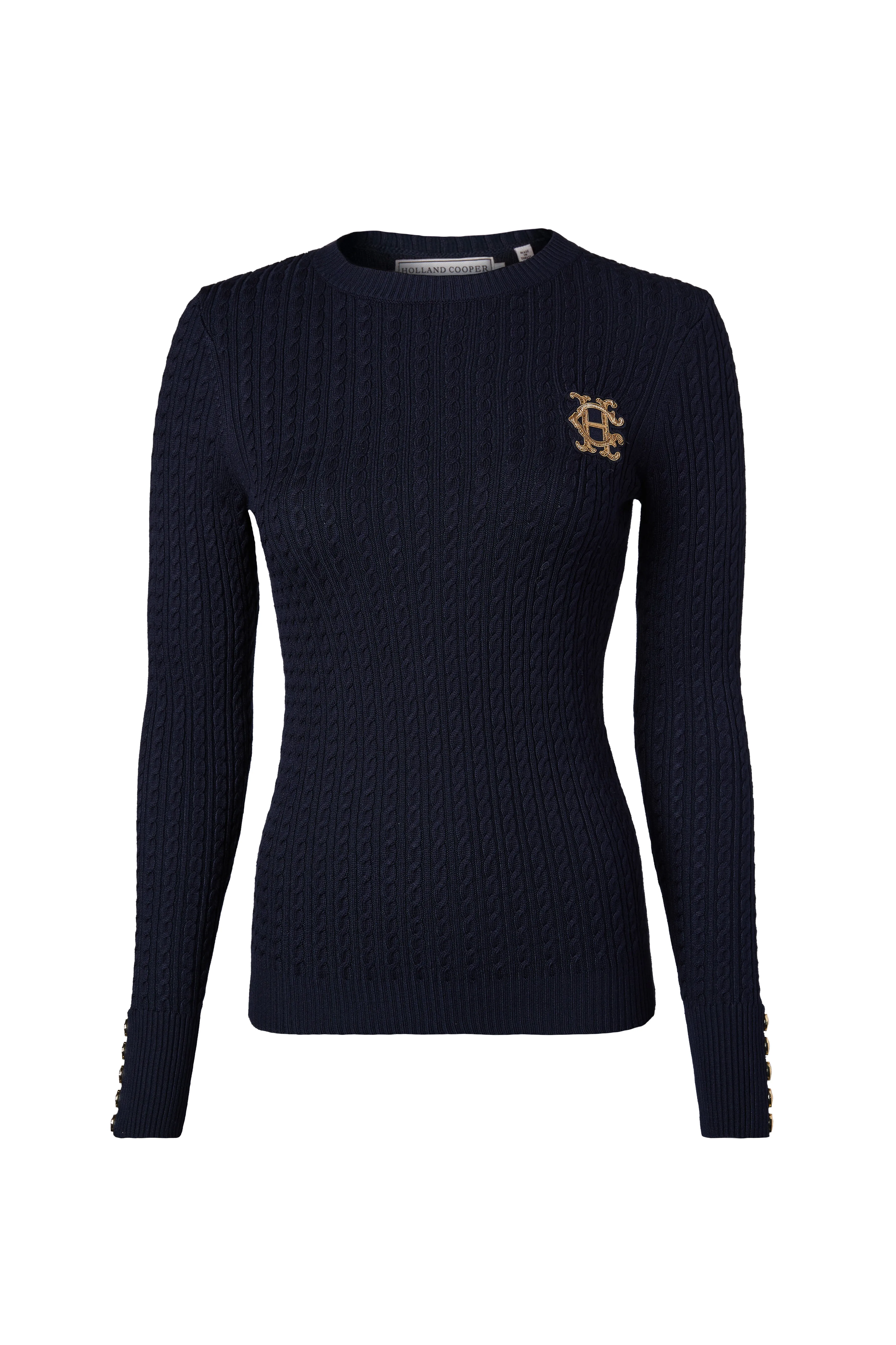 Princeton Crew Neck Knit (Ink Navy) sold by Holland Cooper product image thumbnail 4