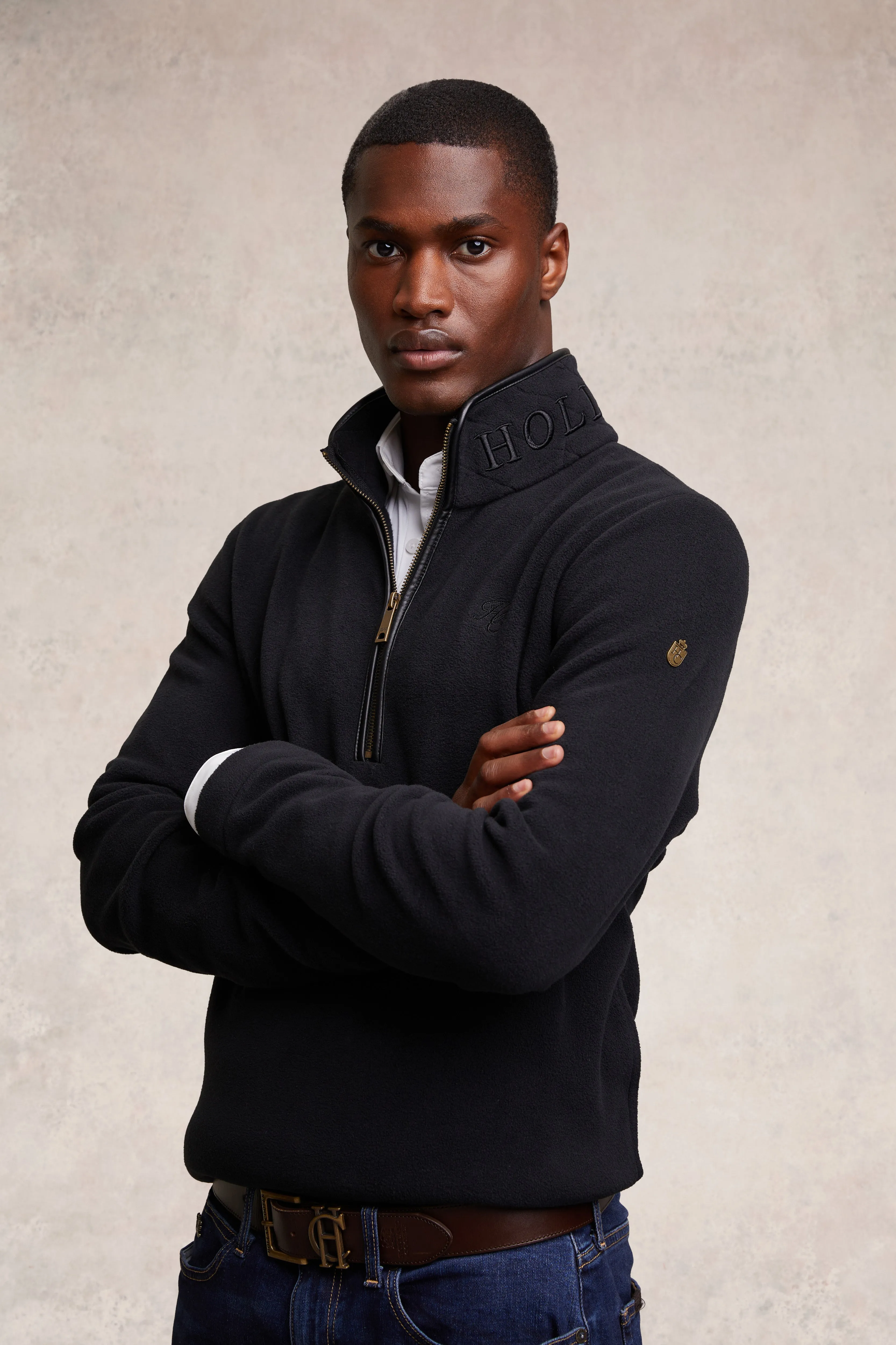 Men's Country Fleece Quarter Zip (Black) sold by Holland Cooper product image thumbnail 2