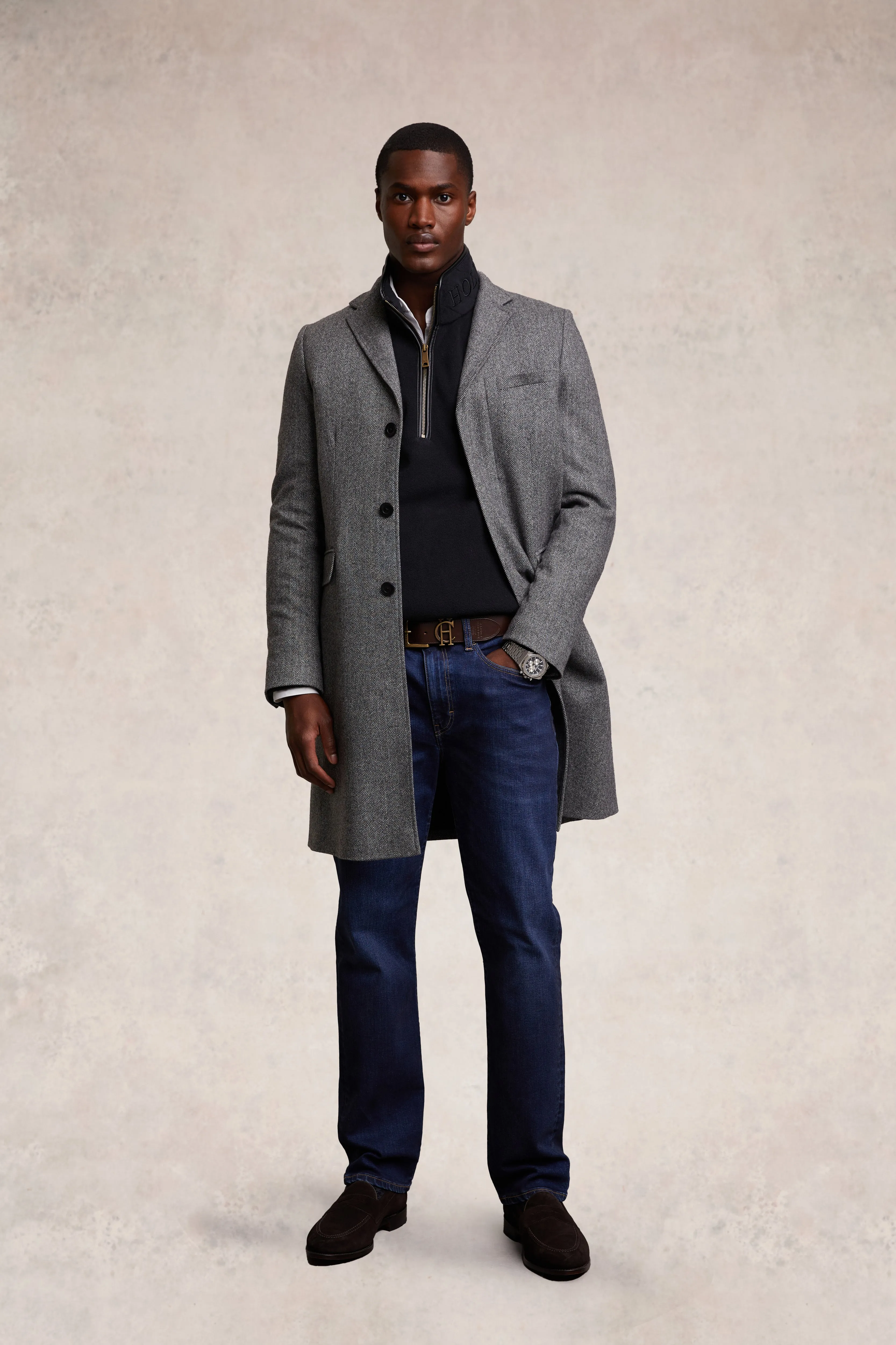 Men's Country Fleece Quarter Zip (Black) sold by Holland Cooper product image thumbnail 3