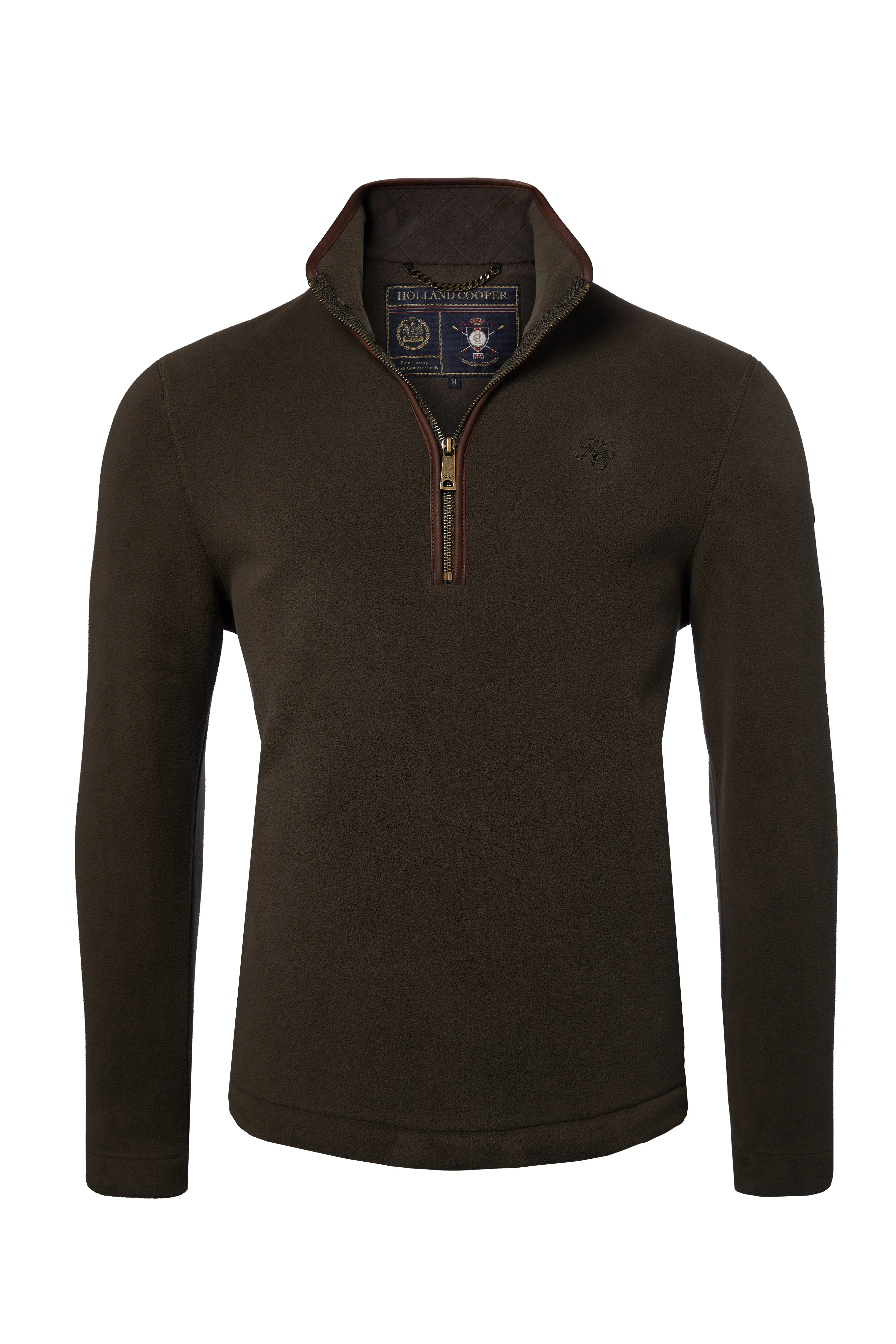 Men's Country Fleece Quarter Zip (Khaki) sold by Holland Cooper product image thumbnail 4