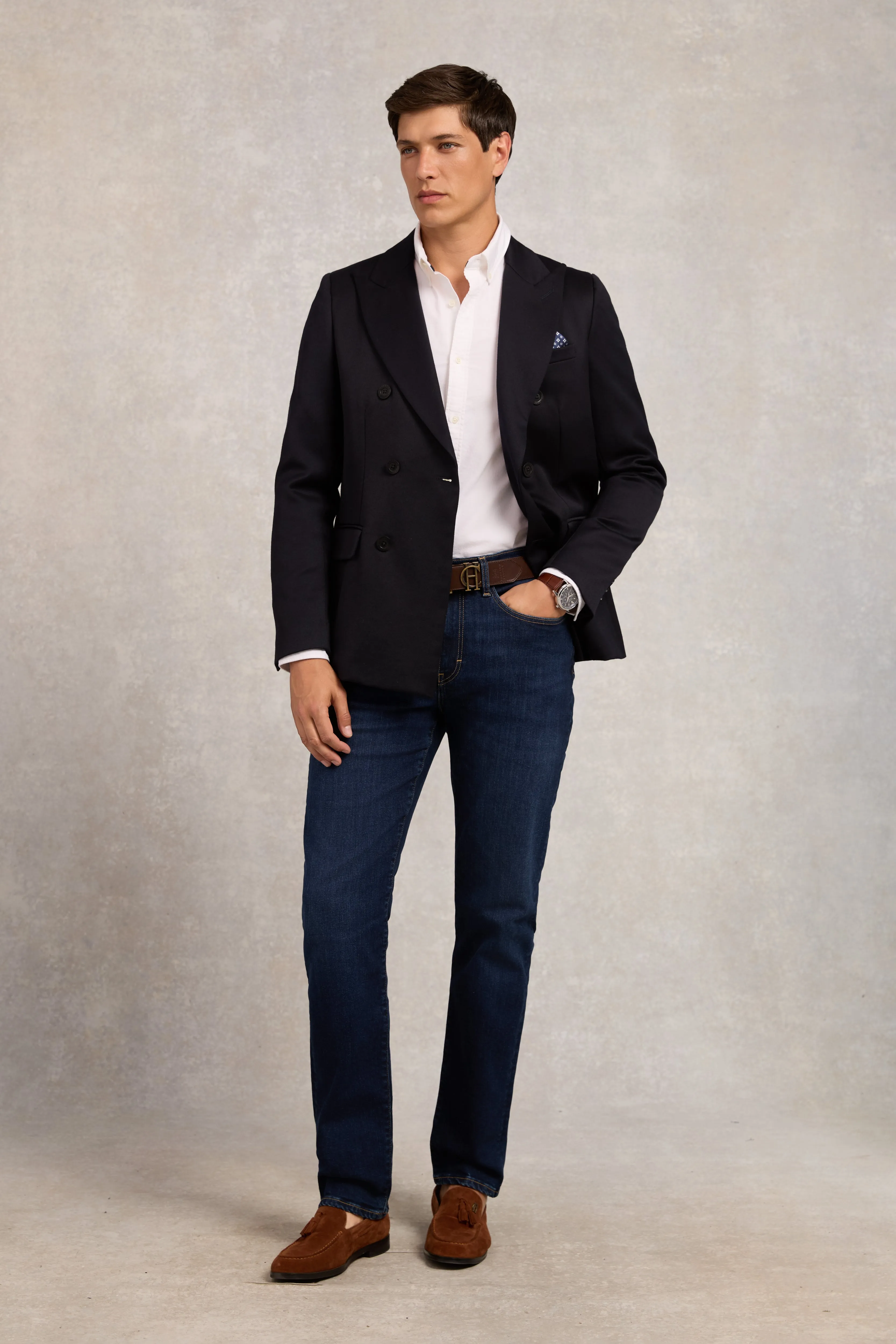 The Double Breasted Blazer (Navy Barathea) sold by Holland Cooper product image thumbnail 3