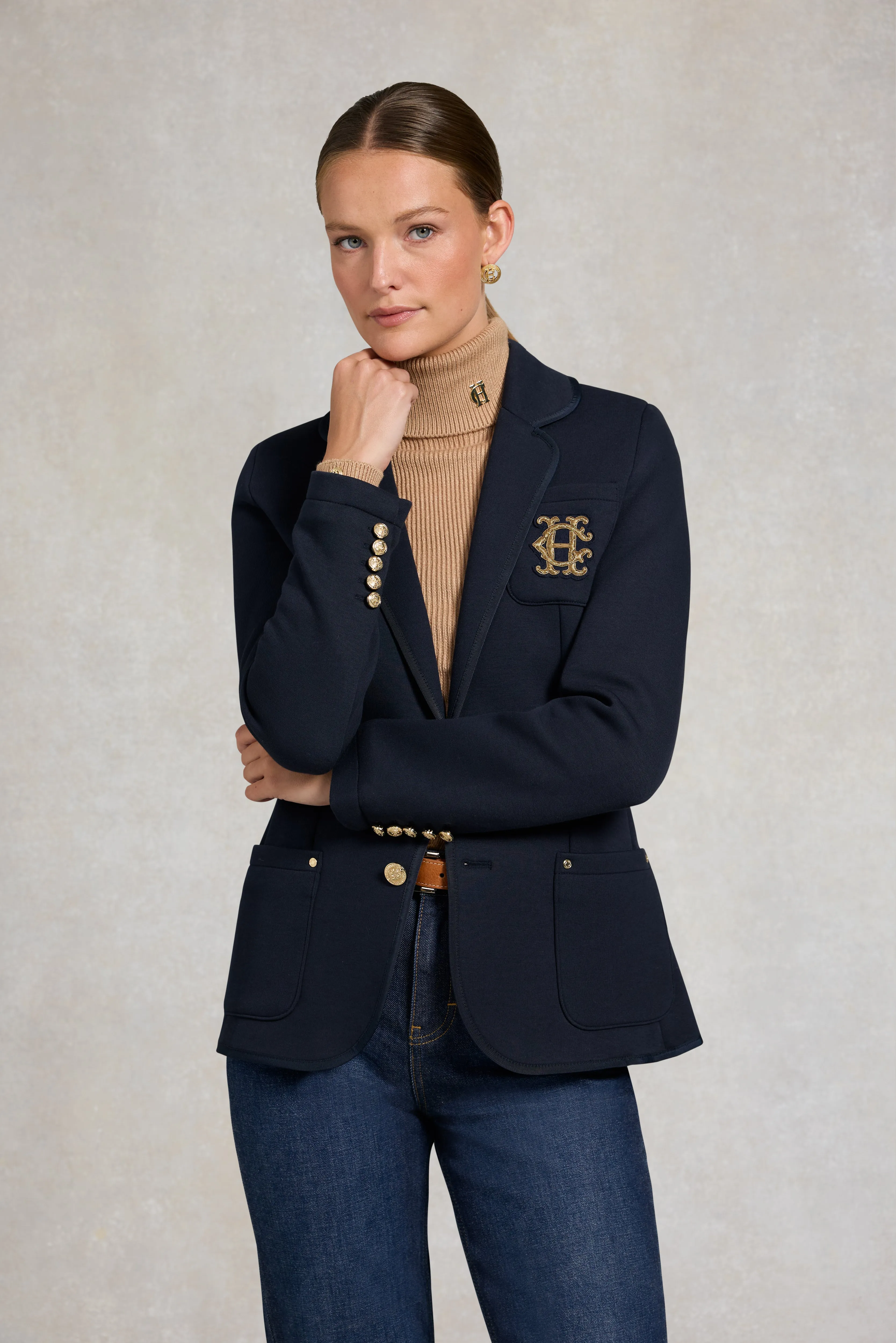 Henley Blazer (Navy Navy) sold by Holland Cooper