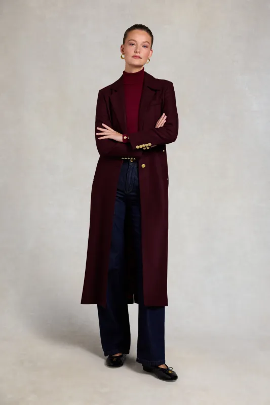 Full Length Regency Coat (Mulberry) made by Holland Cooper