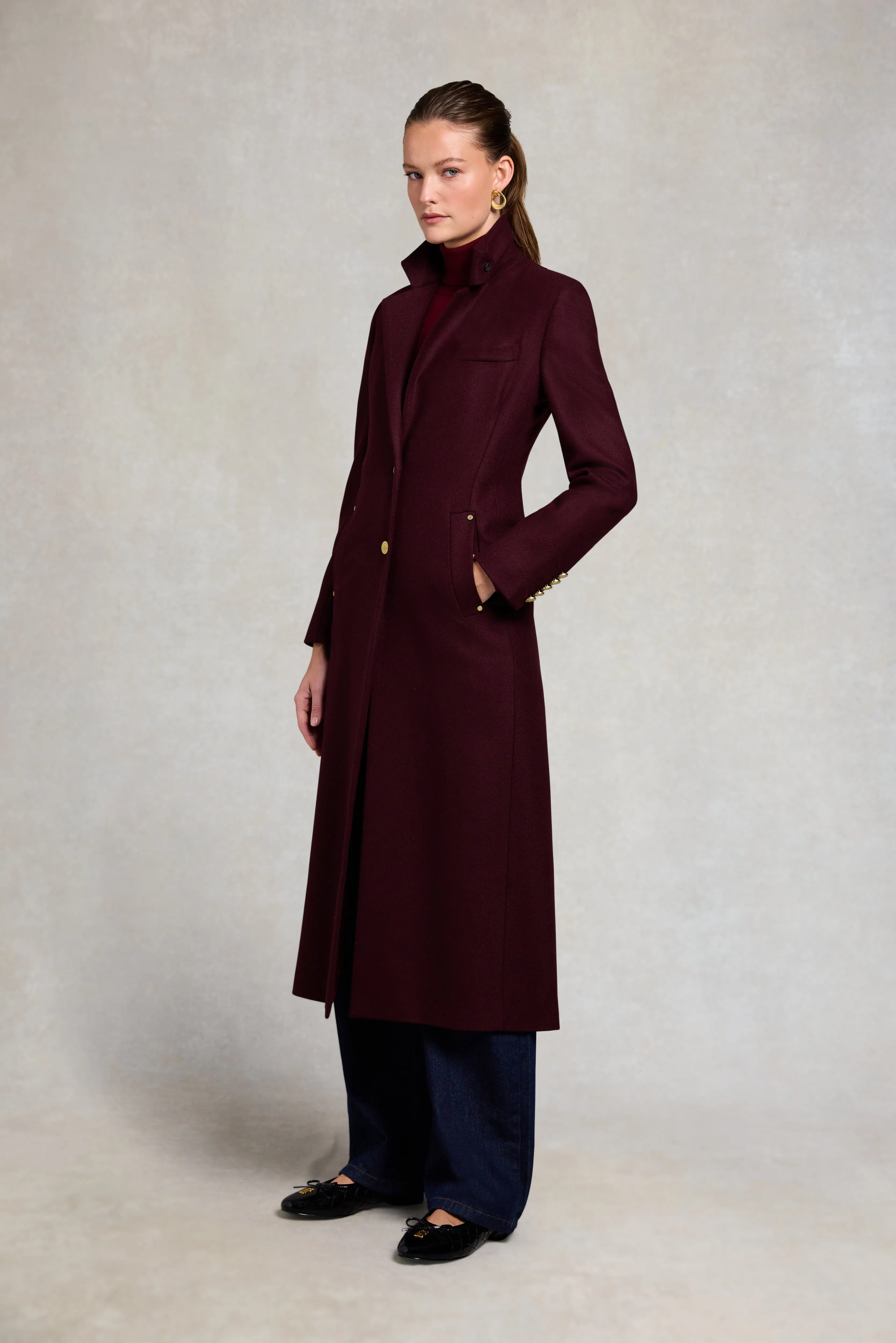 Full Length Regency Coat (Mulberry) sold by Holland Cooper product image thumbnail 3