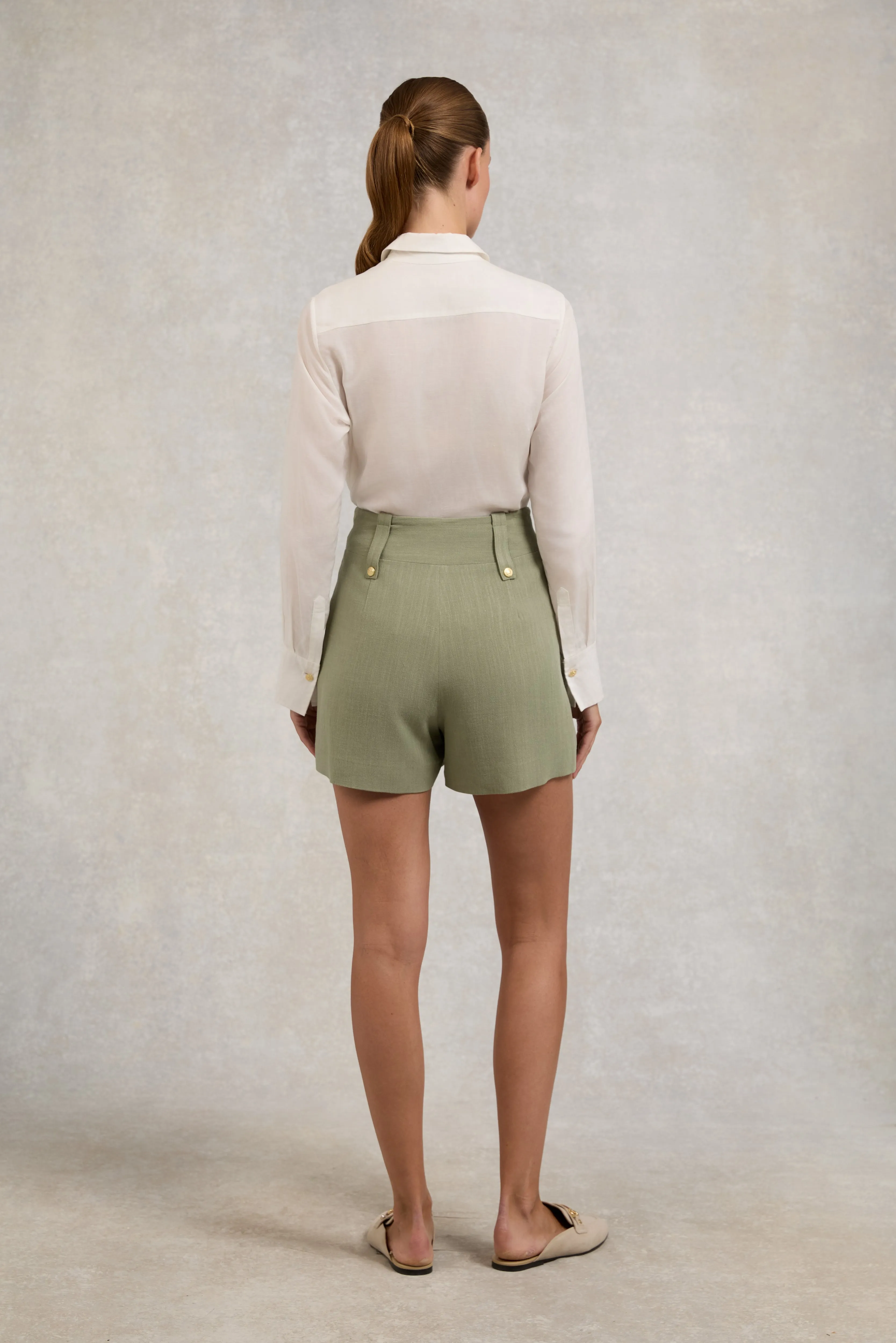 Tailored Short (Sage Linen) sold by Holland Cooper product image thumbnail 5