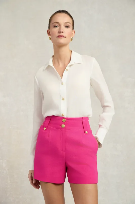Tailored Short (Hot Pink Linen) made by Holland Cooper