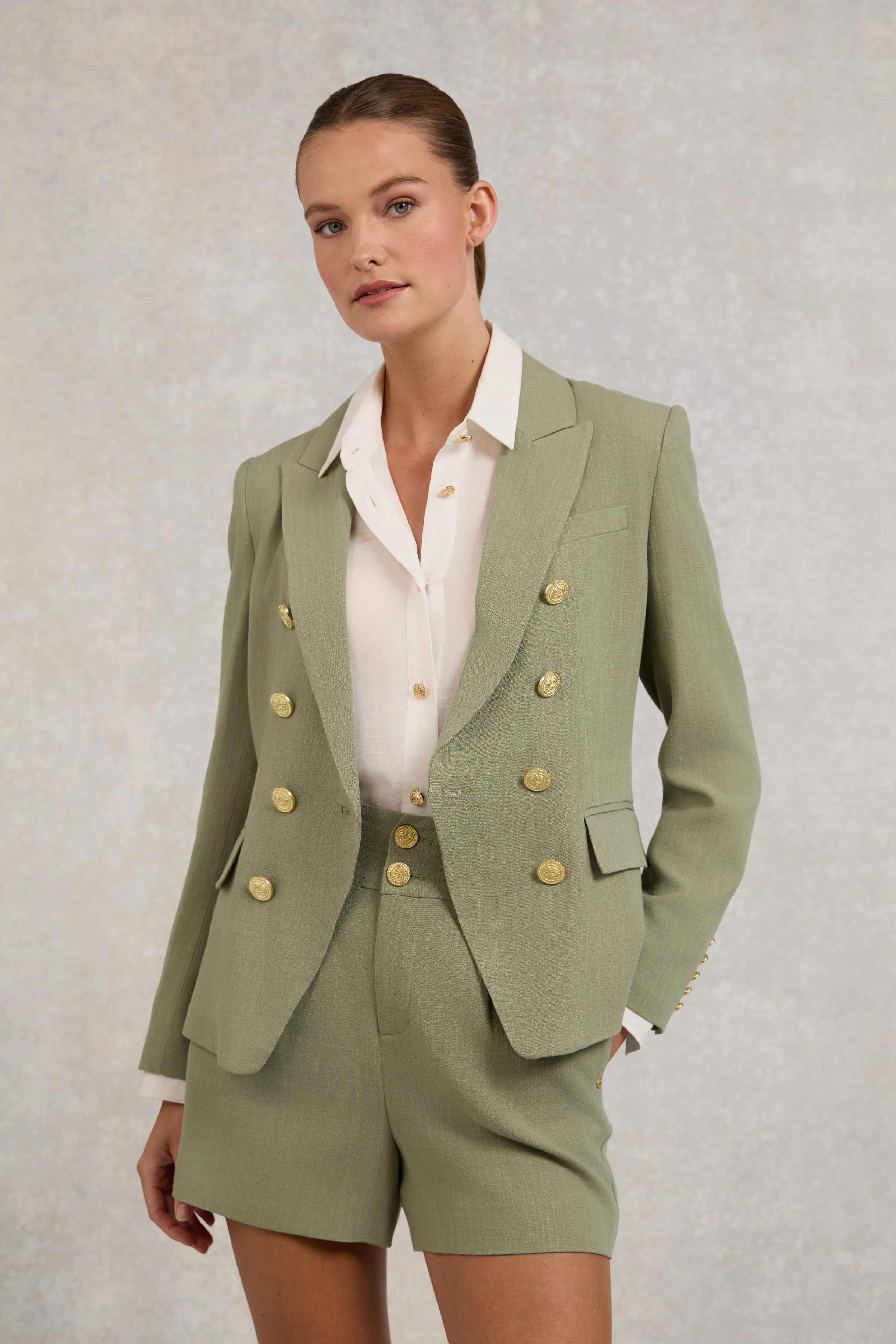 Knightsbridge Blazer (Sage Linen) sold by Holland Cooper product image thumbnail 3