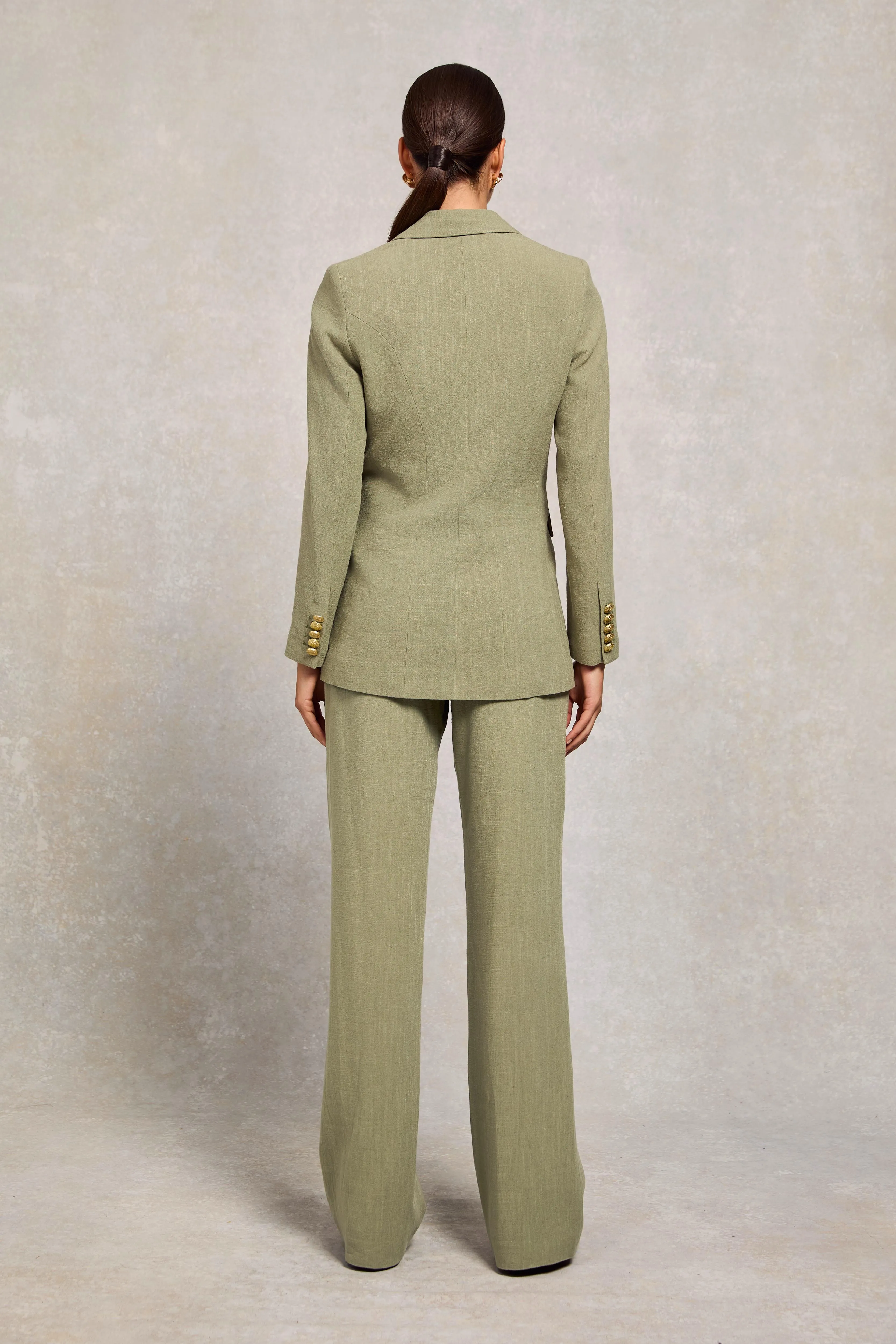 Double Breasted Blazer (Sage Linen) sold by Holland Cooper product image thumbnail 5