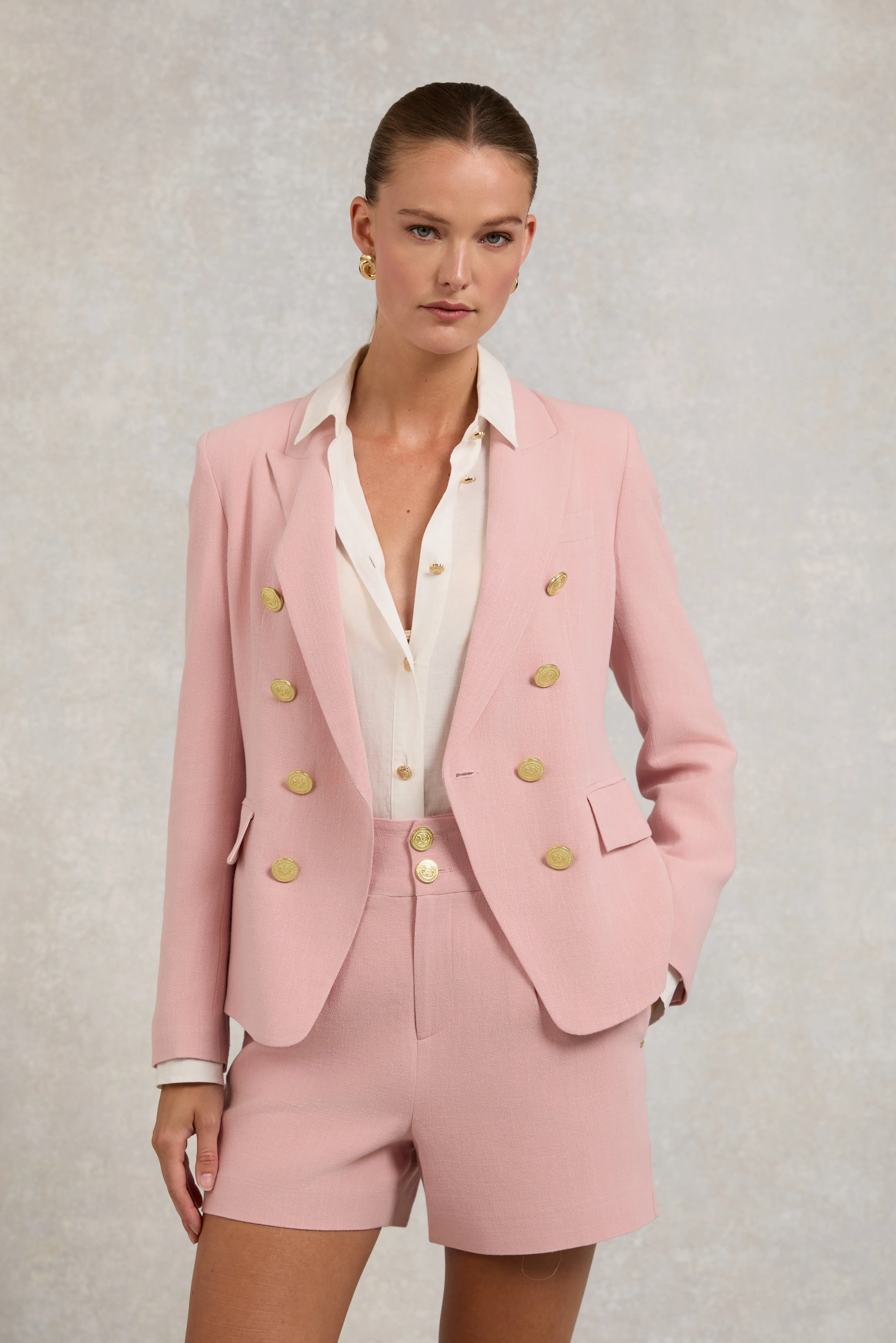 Knightsbridge Blazer (Pink Linen) sold by Holland Cooper