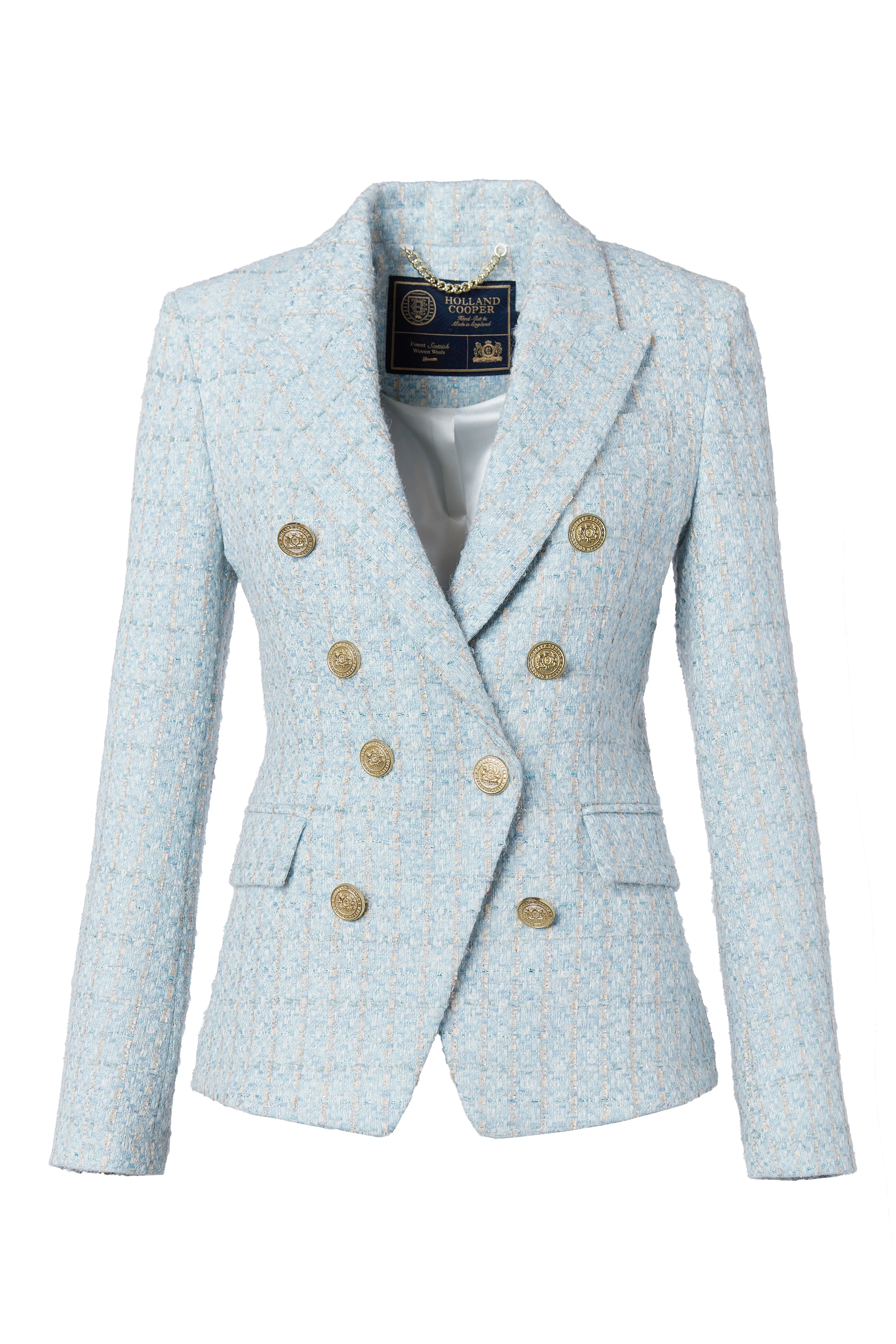 Knightsbridge Blazer (Sky Blue Boucle) sold by Holland Cooper product image thumbnail 4