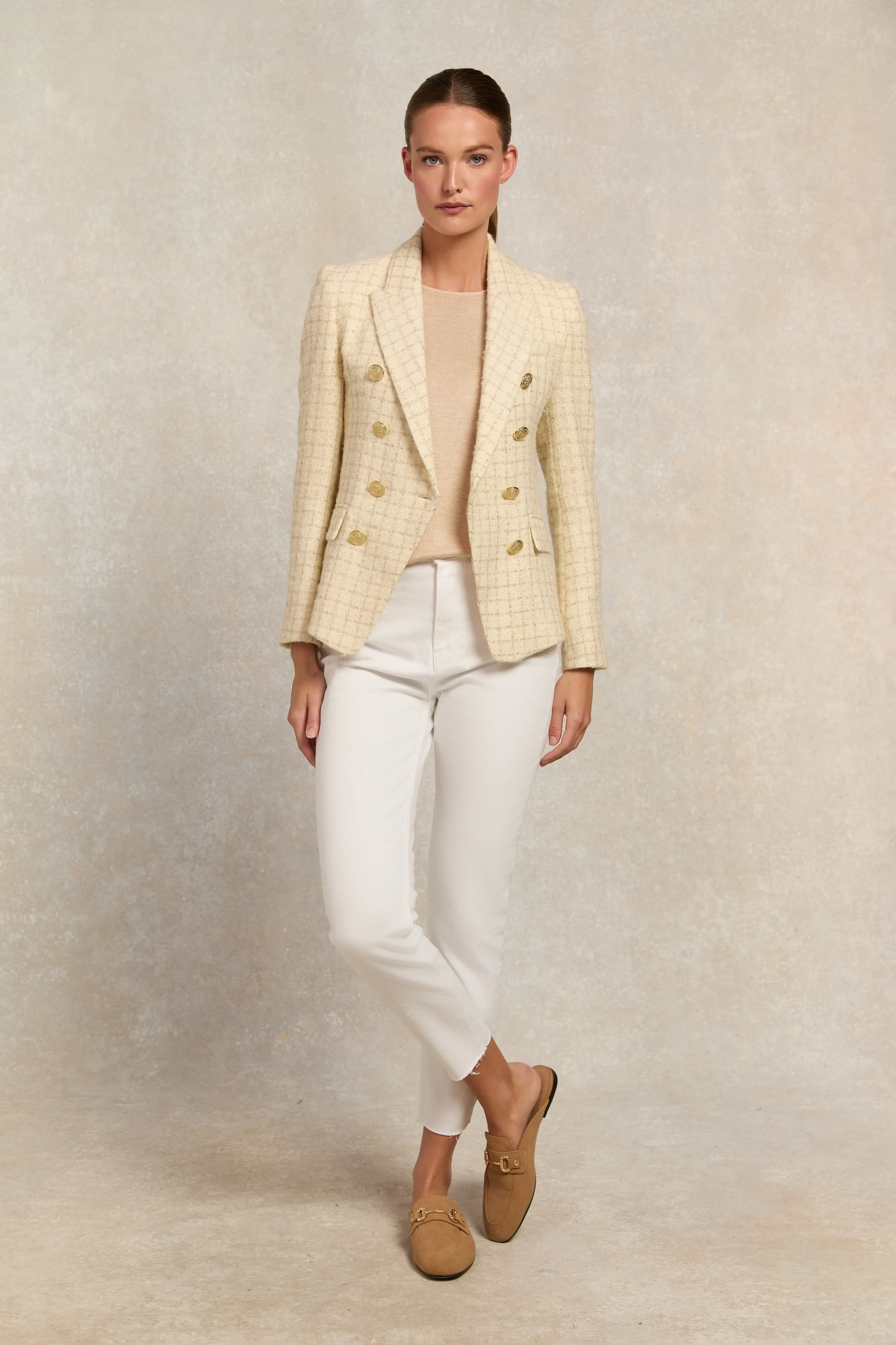 Knightsbridge Blazer (Ivory Sparkle Tweed) sold by Holland Cooper product image thumbnail 5