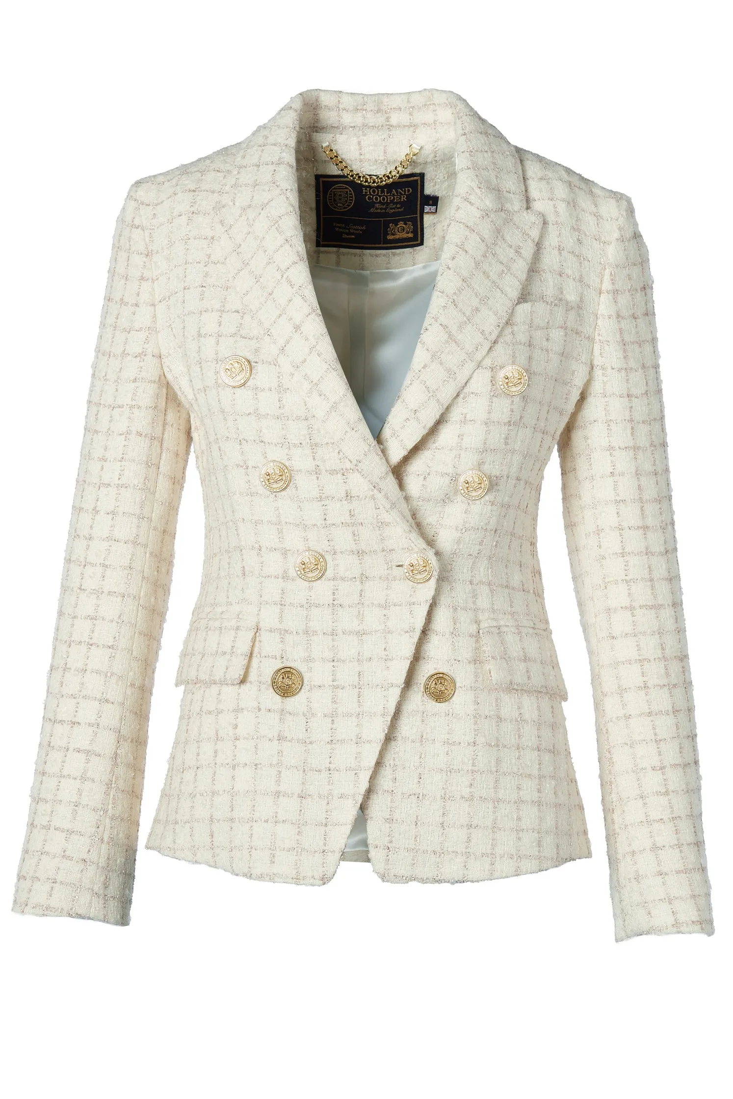 Knightsbridge Blazer (Ivory Sparkle Tweed) sold by Holland Cooper product image thumbnail 4
