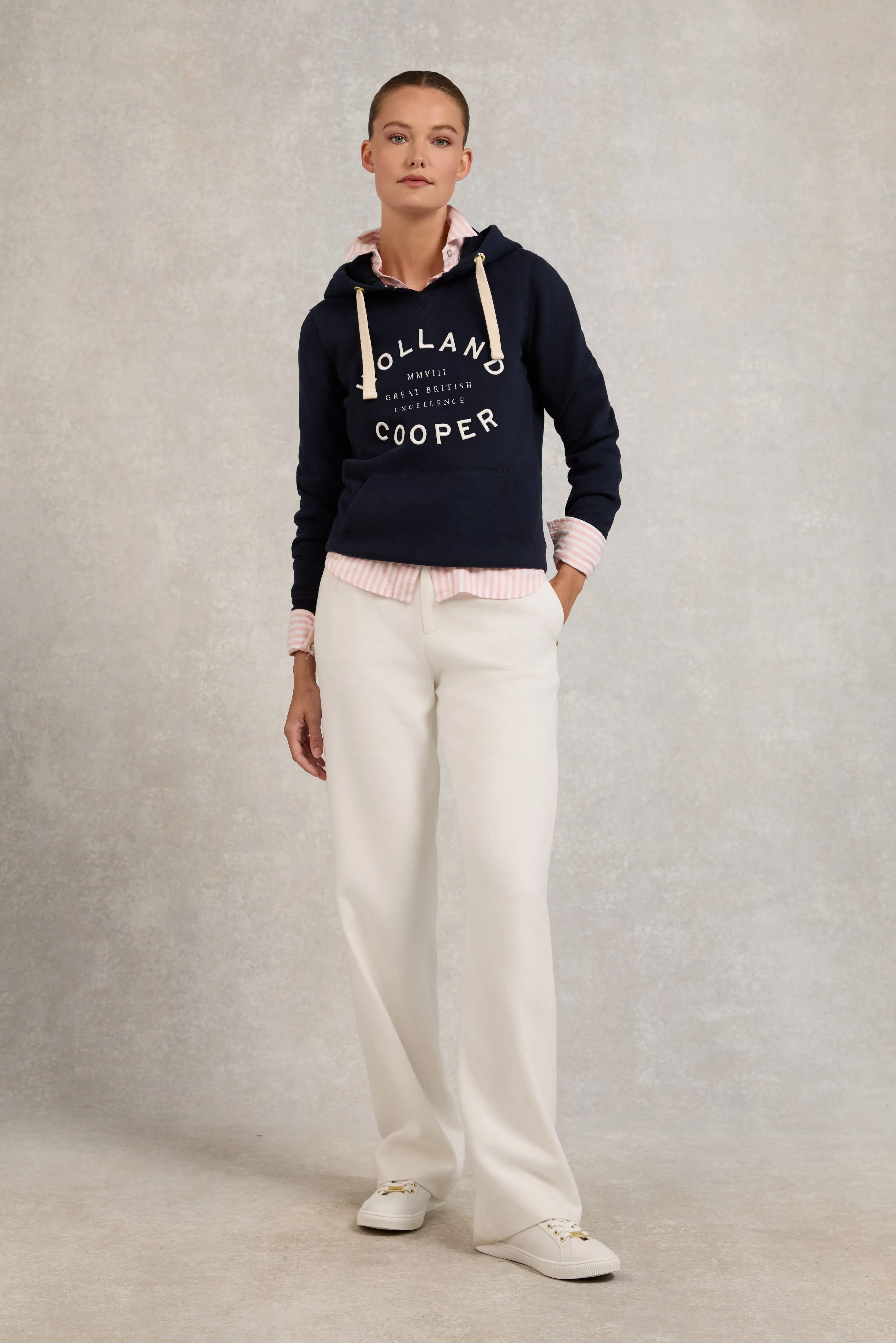 Varsity Hoodie (Ink Navy) sold by Holland Cooper product image thumbnail 2