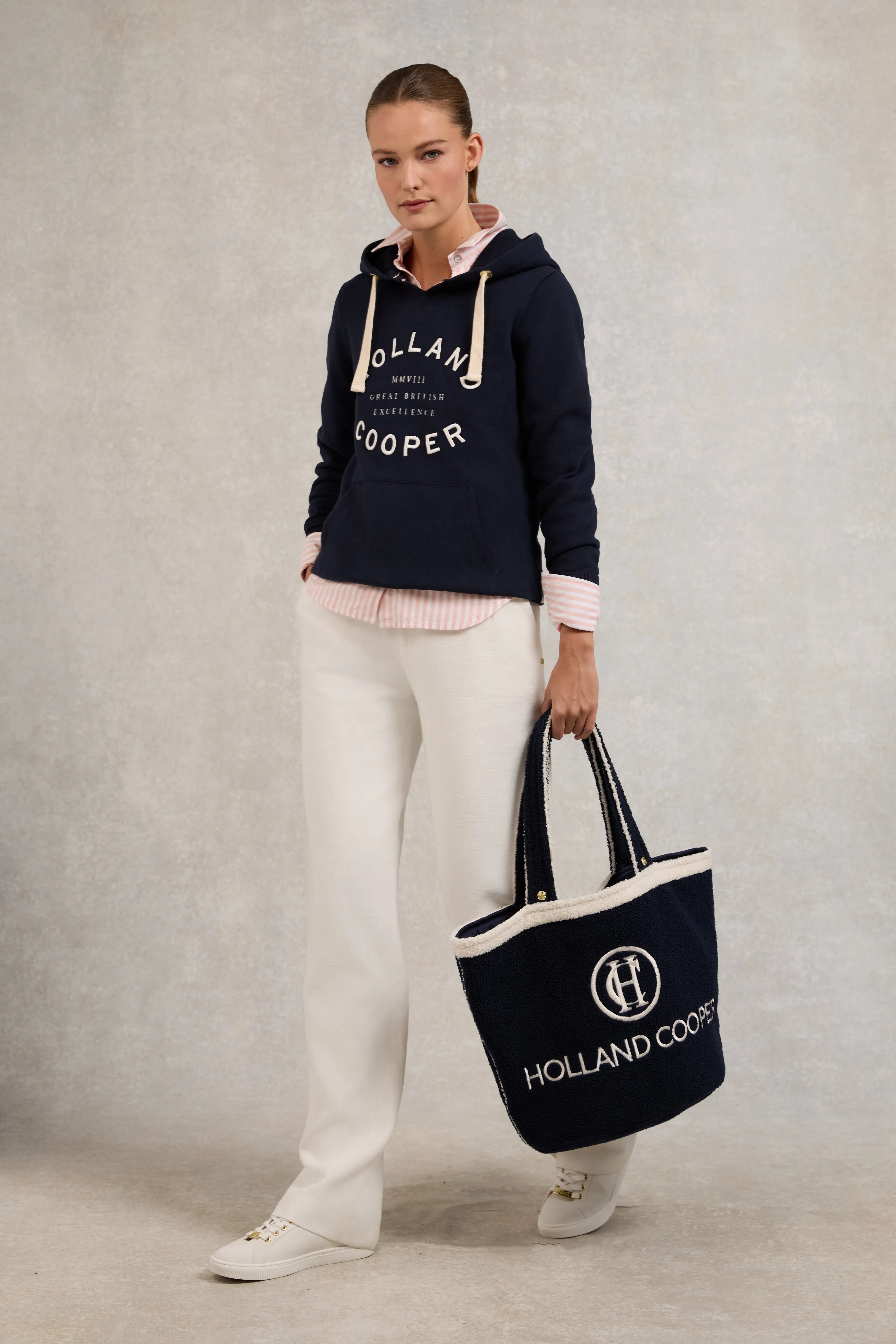 Varsity Hoodie (Ink Navy) sold by Holland Cooper product image thumbnail 3