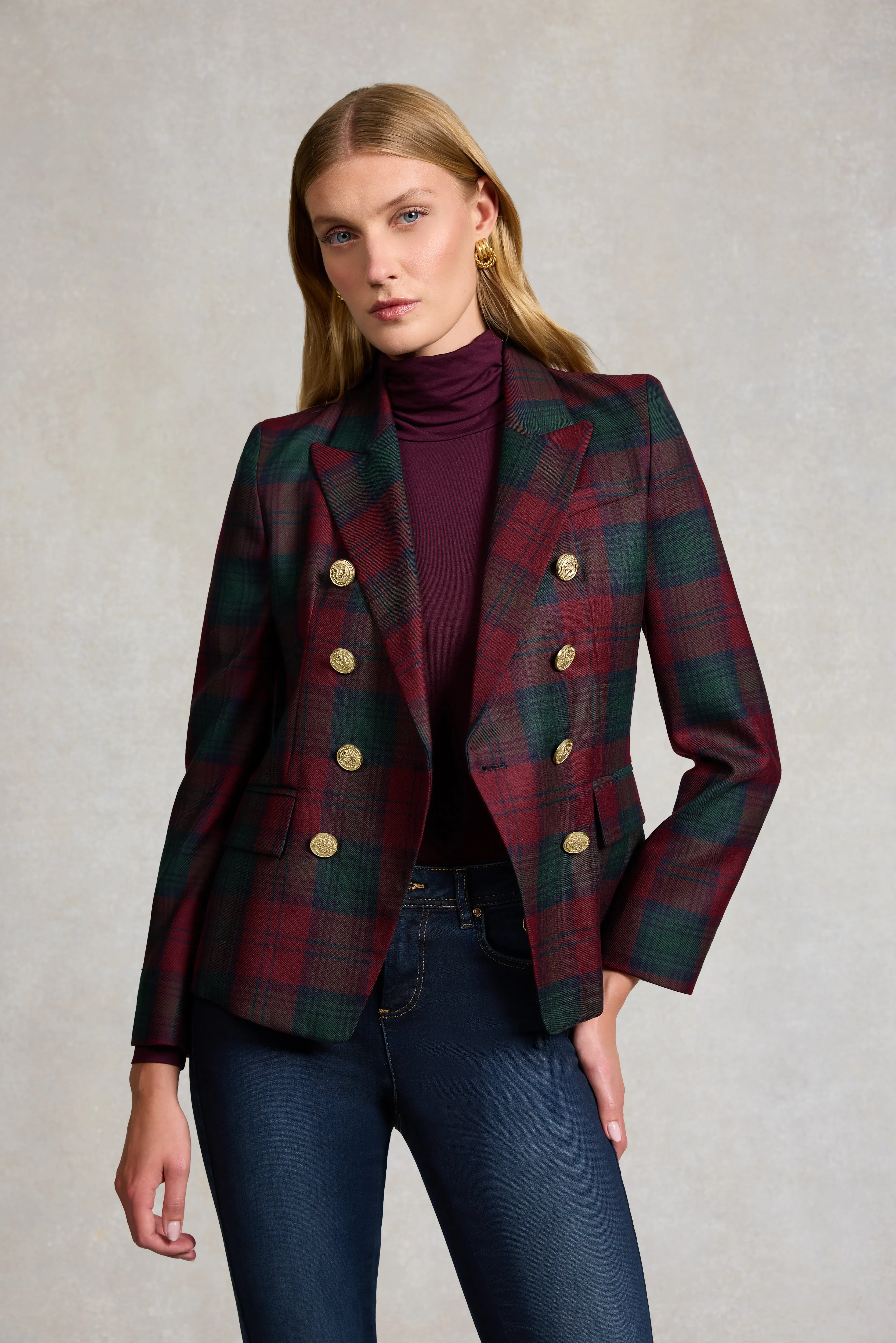 Knightsbridge Blazer (Mulberry Tartan) sold by Holland Cooper product image thumbnail 2