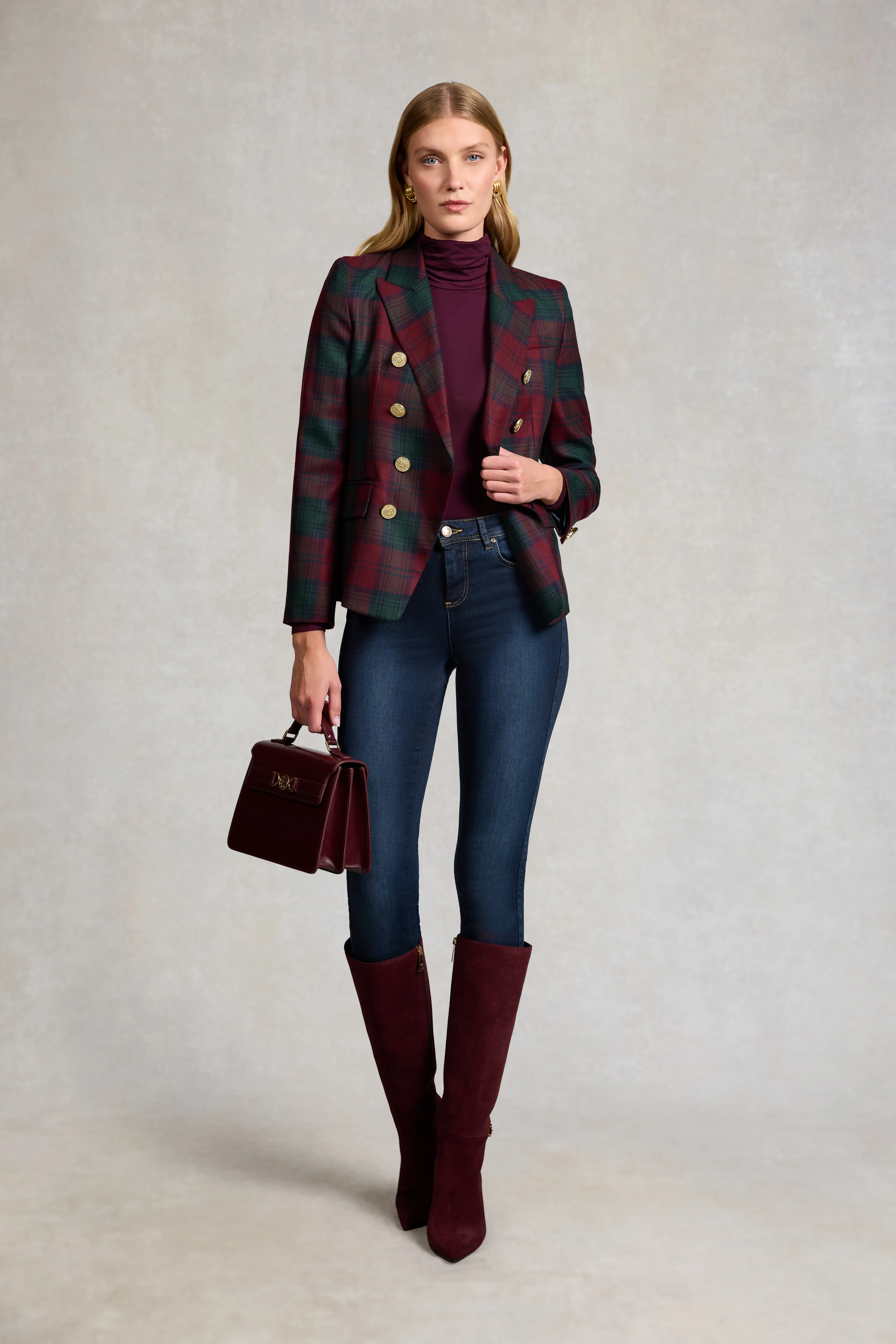 Knightsbridge Blazer (Mulberry Tartan) sold by Holland Cooper product image thumbnail 4