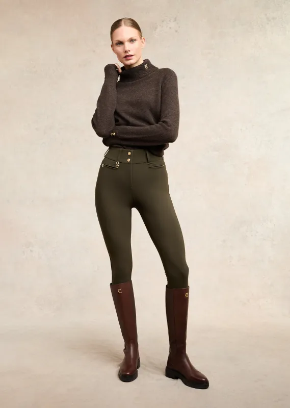 Contour Trouser (Dark Olive) made by Holland Cooper