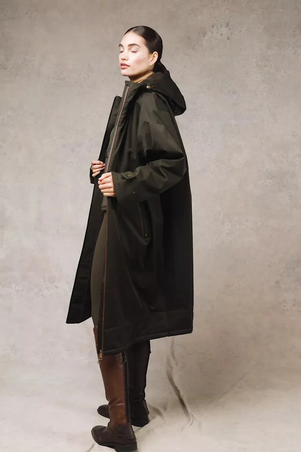 One-Size Waterproof Coat (Khaki) sold by Holland Cooper product image thumbnail 5