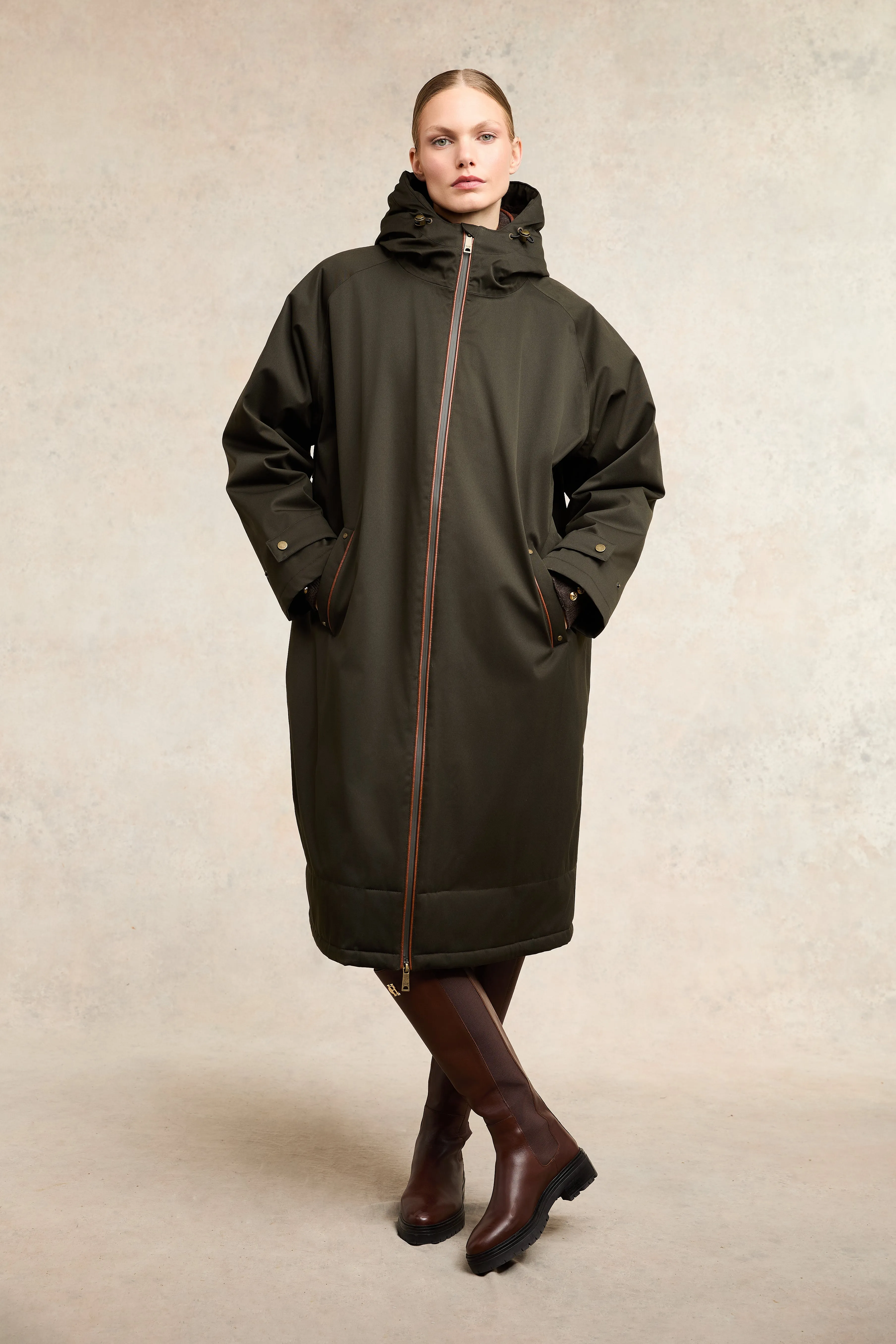 One-Size Waterproof Coat (Khaki) sold by Holland Cooper product image thumbnail 3