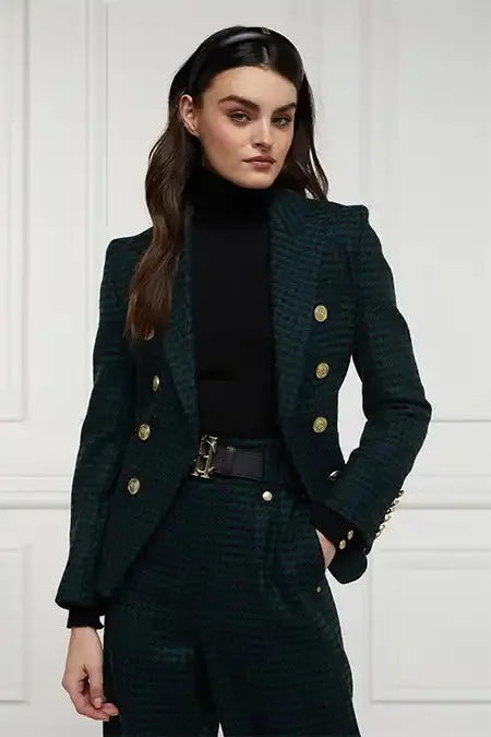 Knightsbridge Blazer (Emerald Houndstooth) sold by Holland Cooper product image thumbnail 5