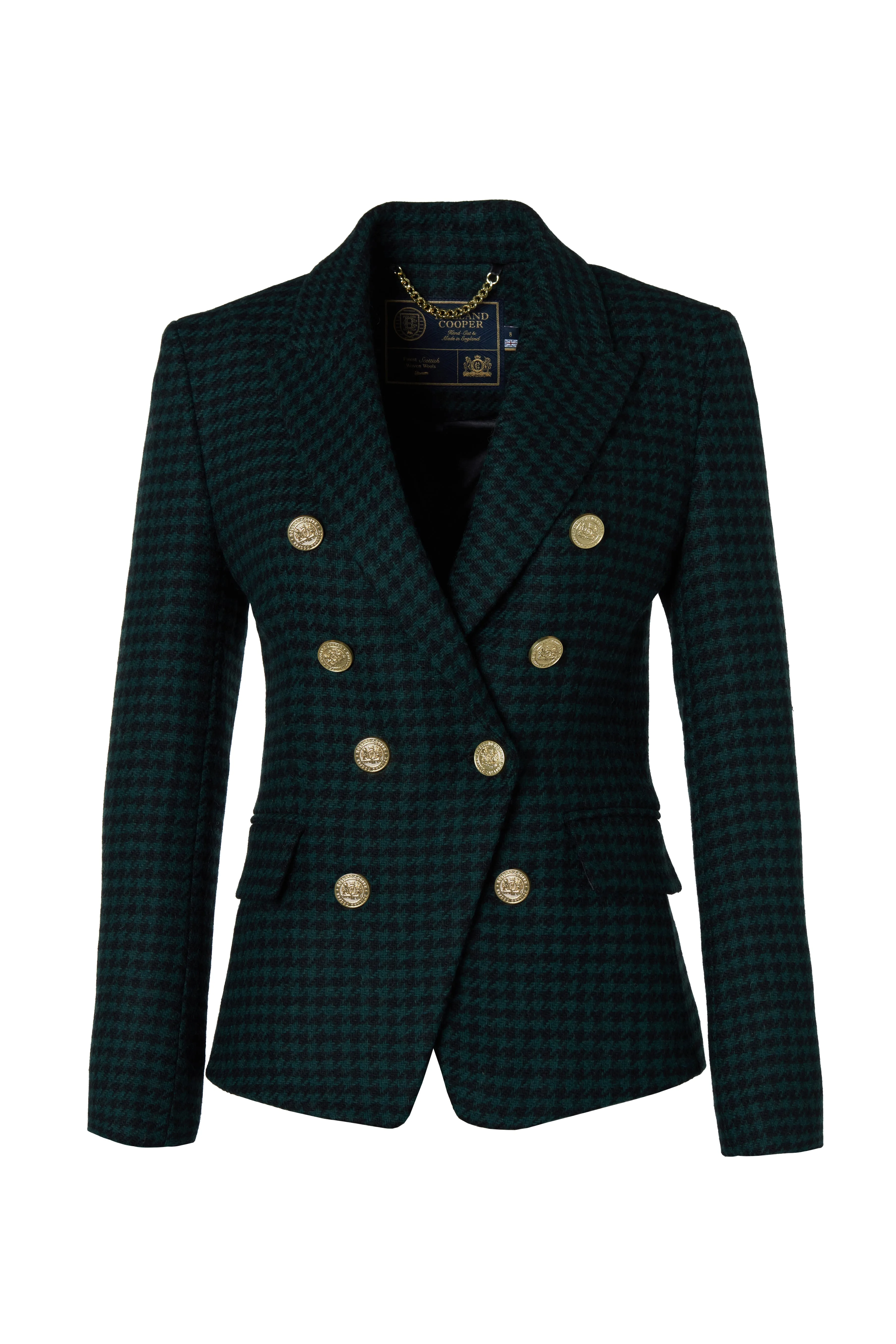 Knightsbridge Blazer (Emerald Houndstooth) sold by Holland Cooper product image thumbnail 4