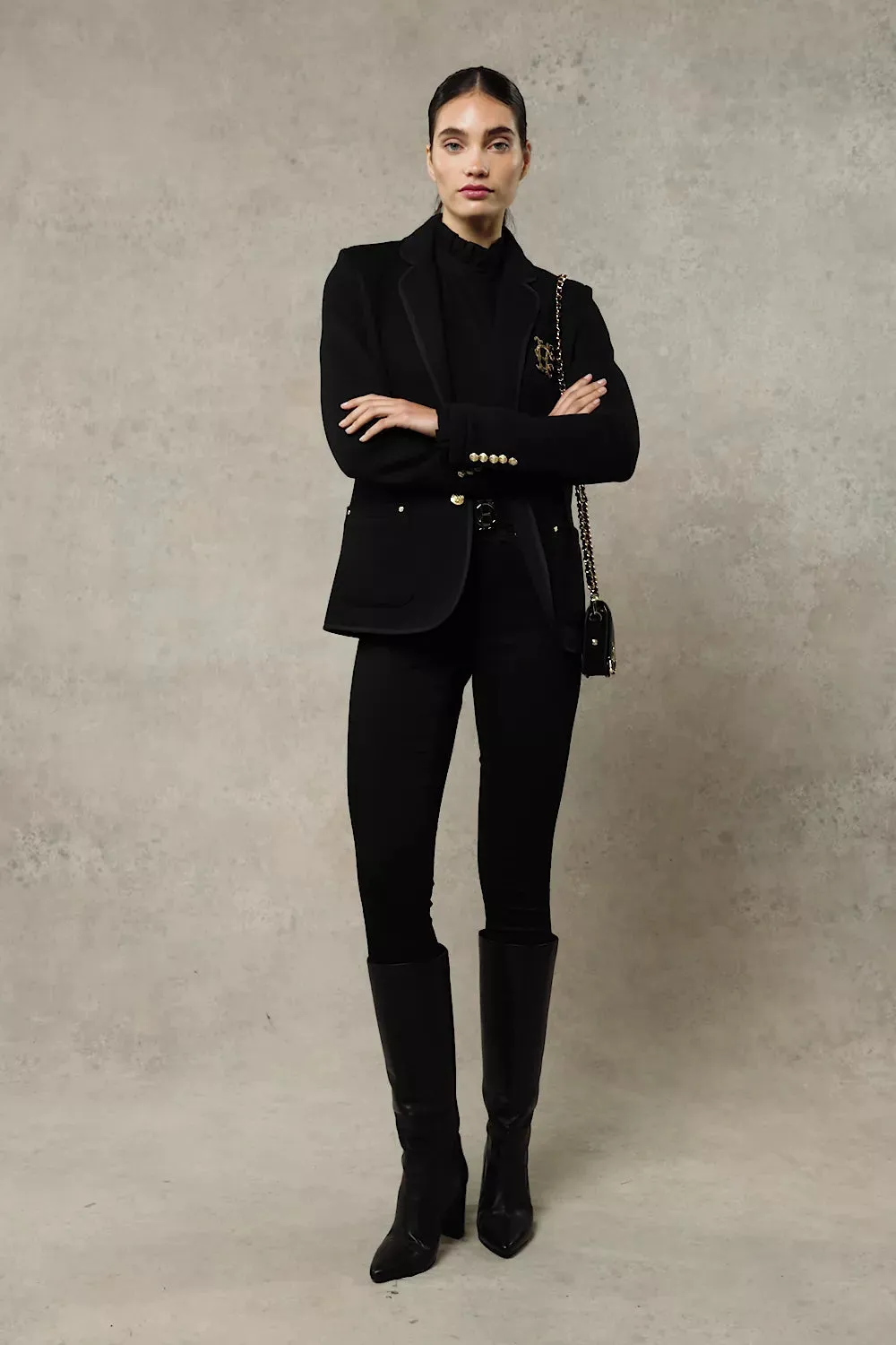 Henley Blazer (Black Black) sold by Holland Cooper product image thumbnail 5