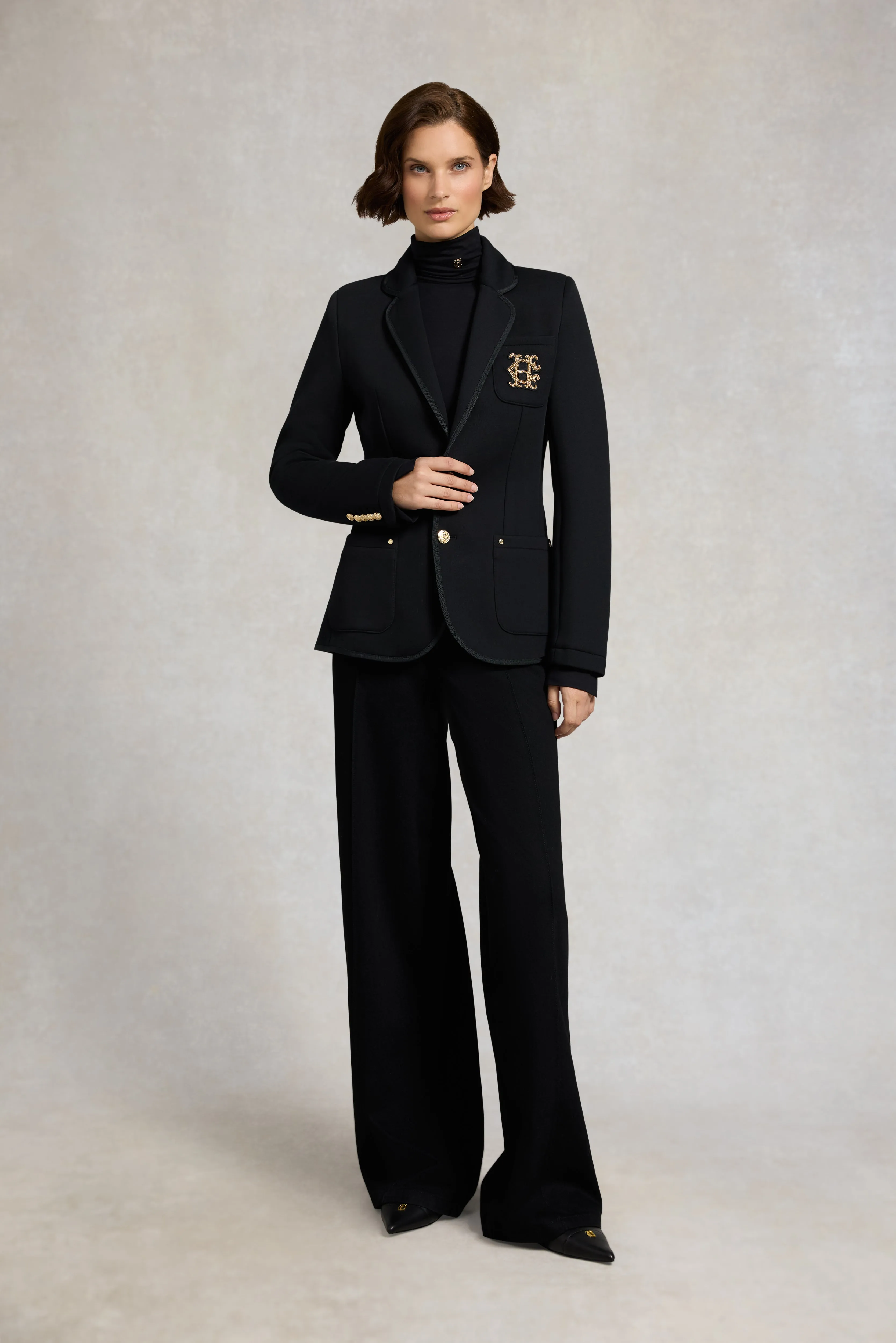 Henley Blazer (Black Black) sold by Holland Cooper product image thumbnail 2