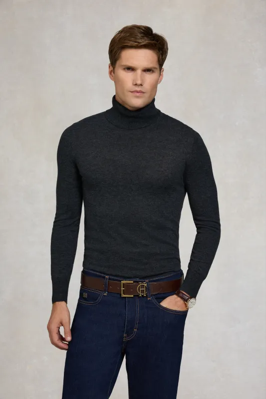 Fine Roll Neck Knit (Charcoal) sold by Holland Cooper