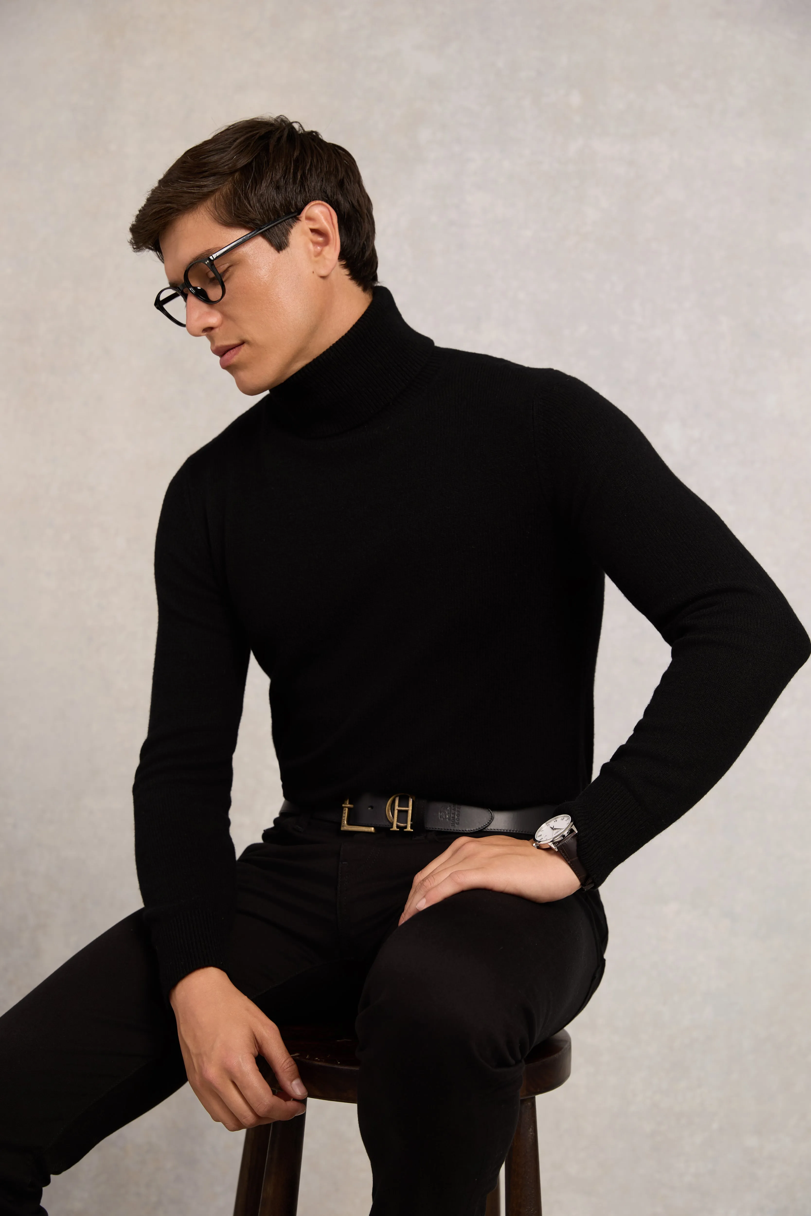 Fine Roll Neck Knit (Black) sold by Holland Cooper product image thumbnail 3