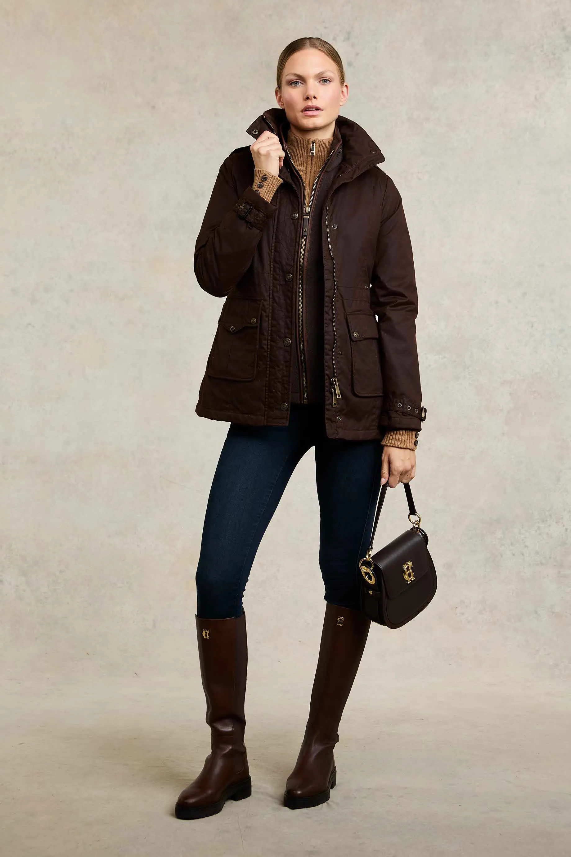 Country Fleece Gilet (Chocolate) sold by Holland Cooper product image thumbnail 2