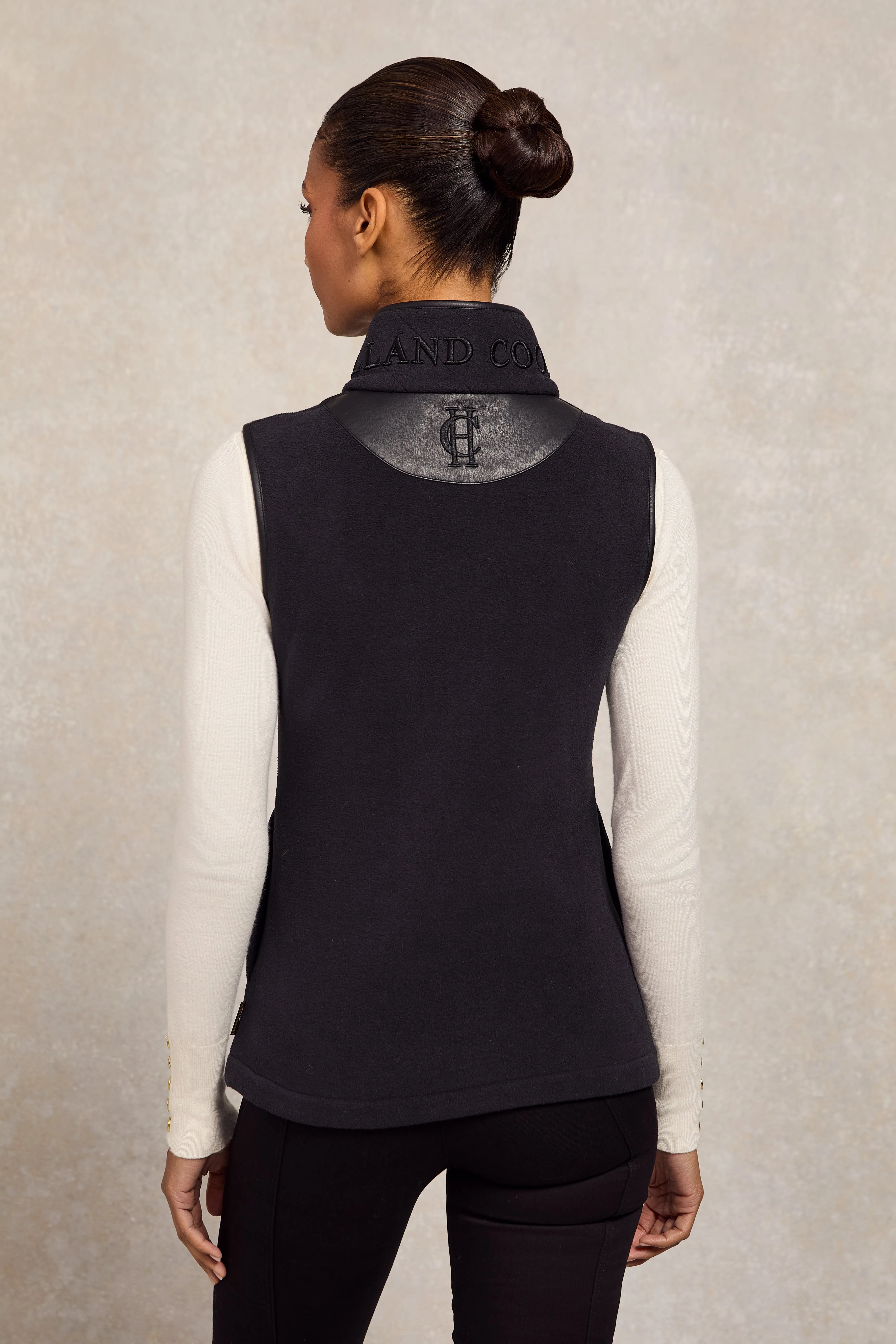 Country Fleece Gilet (Black) sold by Holland Cooper product image thumbnail 5