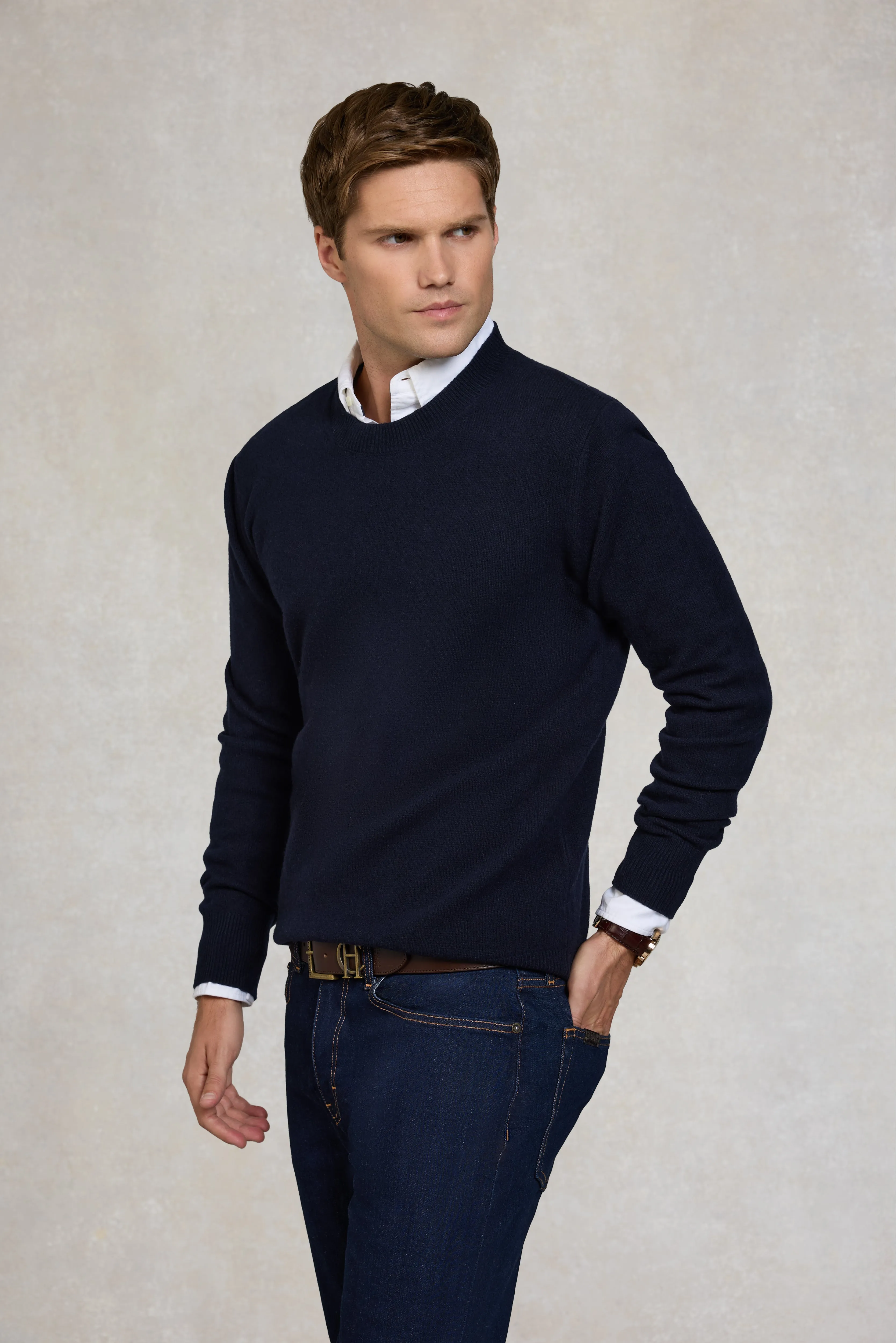 Byron Crew Neck Knit (Navy) sold by Holland Cooper product image thumbnail 2