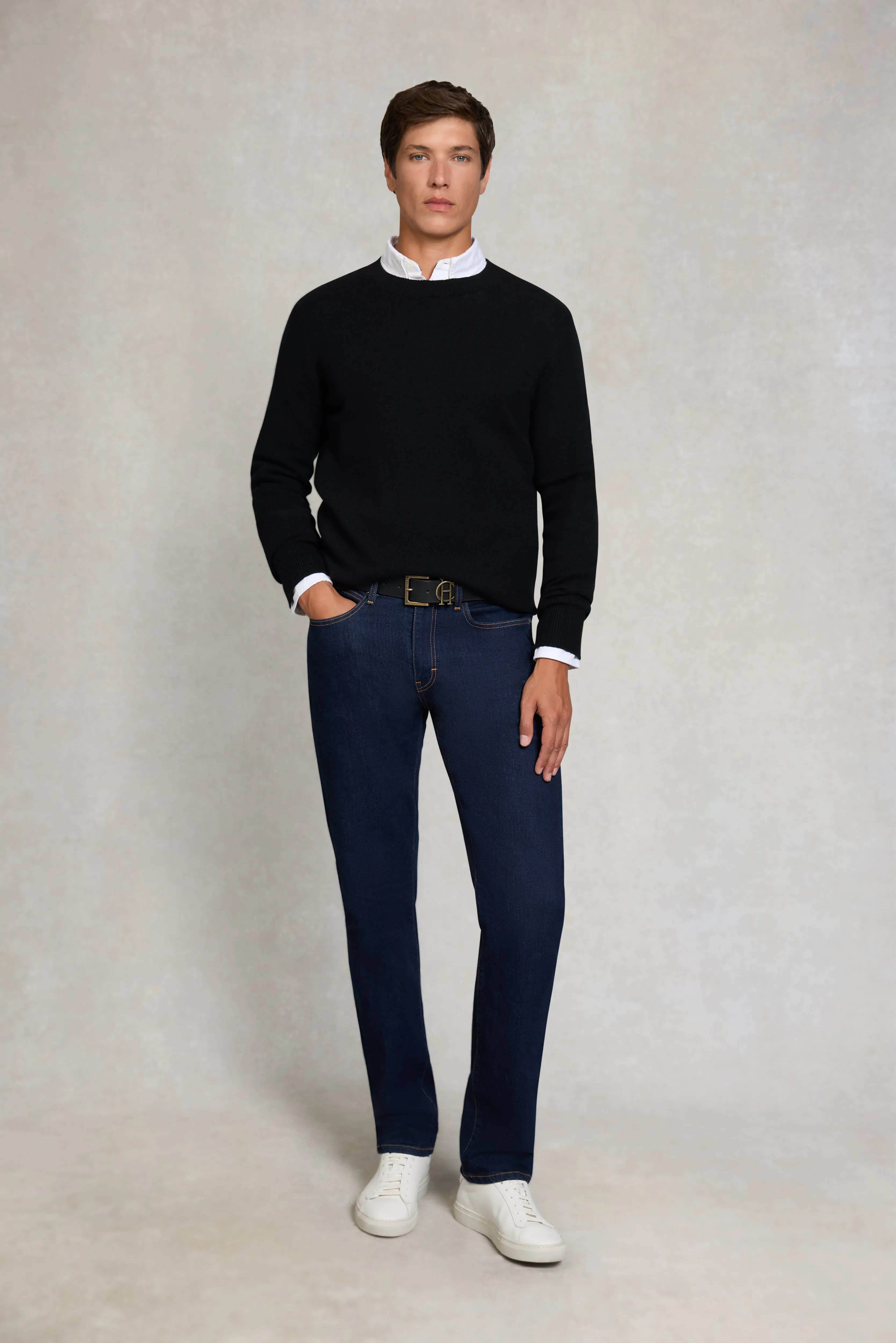 Byron Crew Neck Knit (Black) sold by Holland Cooper product image thumbnail 5
