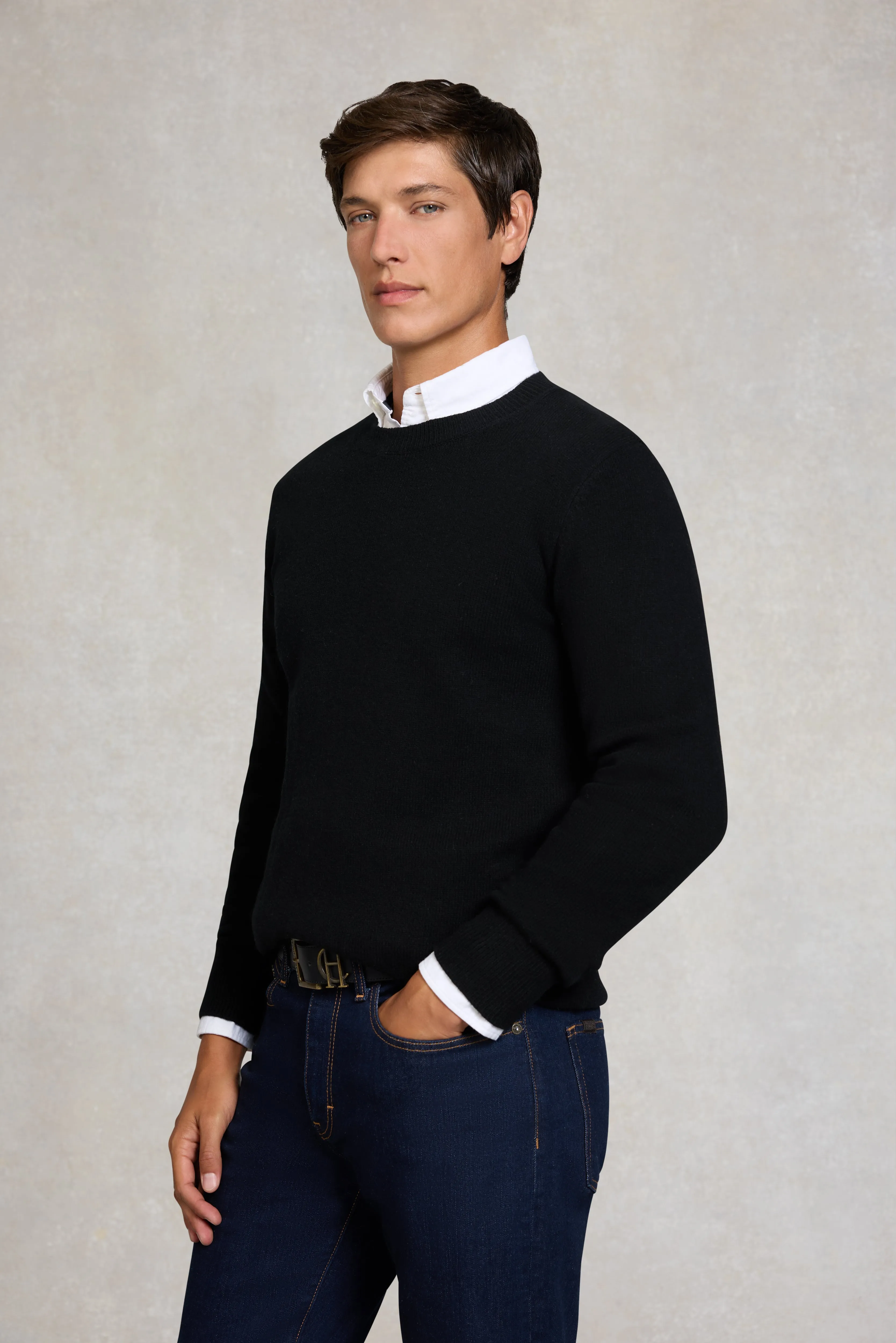 Byron Crew Neck Knit (Black) sold by Holland Cooper product image thumbnail 2
