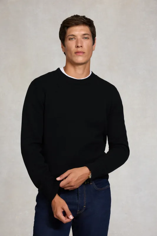 Byron Crew Neck Knit (Black) made by Holland Cooper