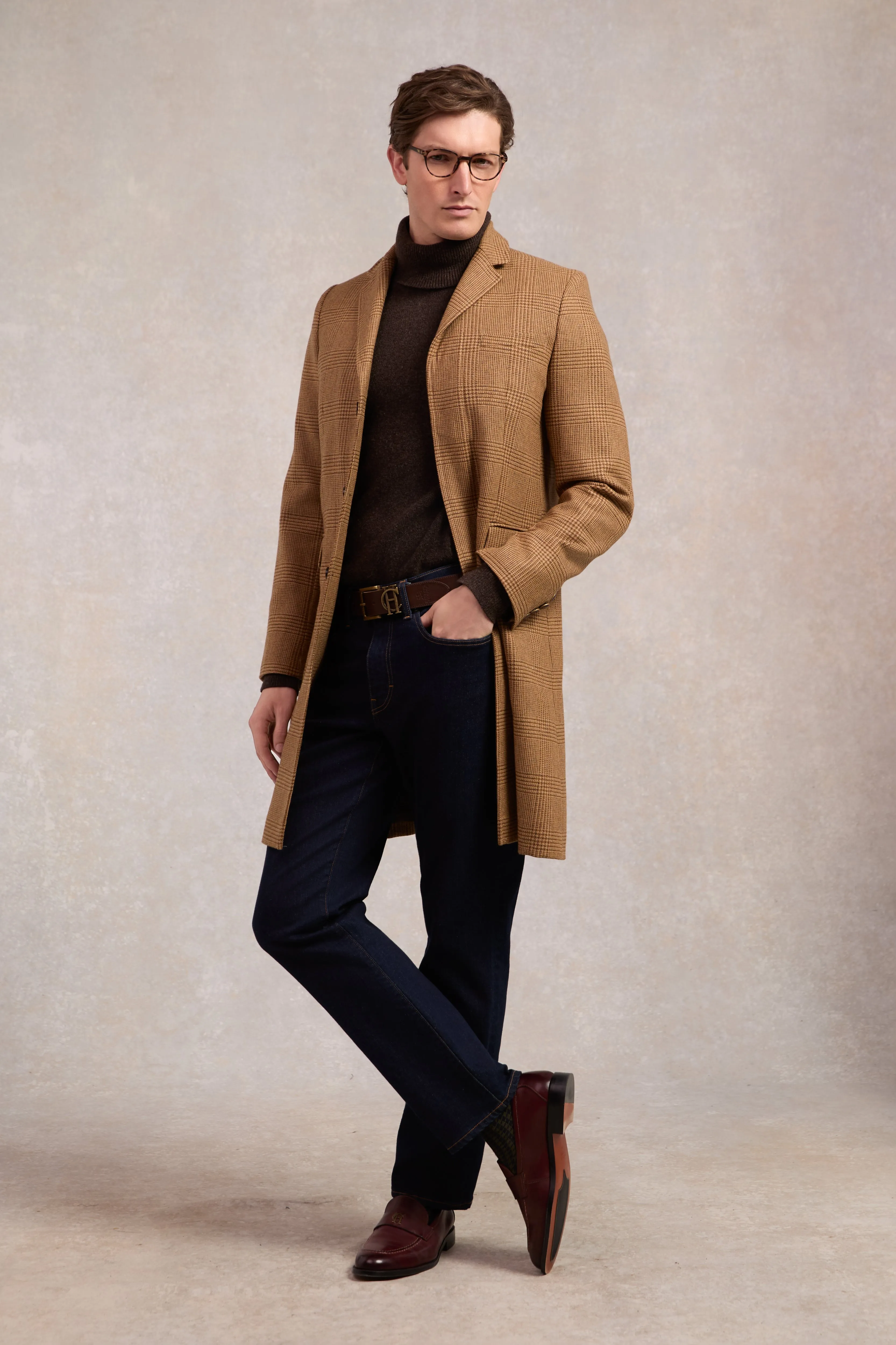 Byron Roll Neck Knit (Chocolate) sold by Holland Cooper product image thumbnail 3