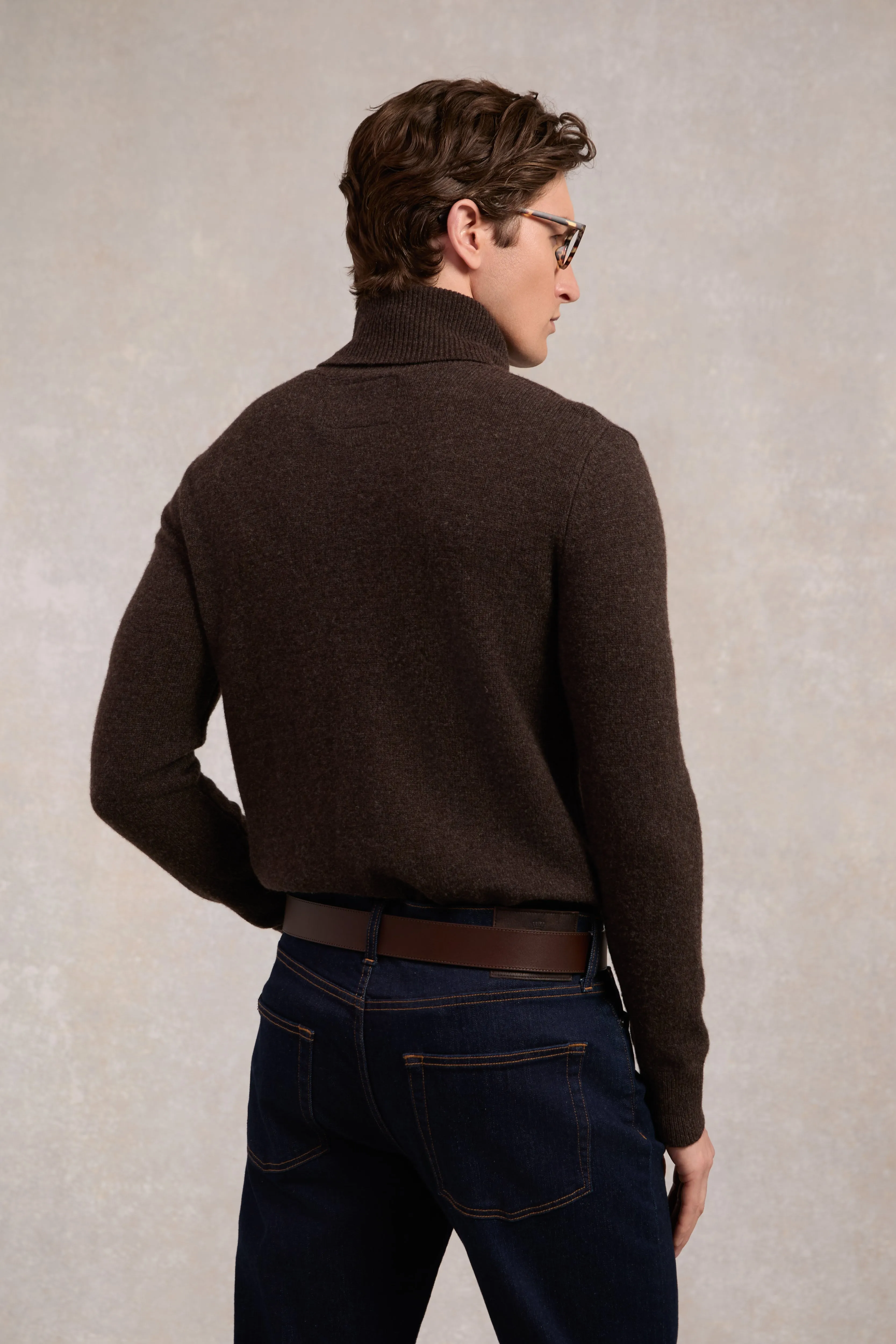 Byron Roll Neck Knit (Chocolate) sold by Holland Cooper product image thumbnail 2